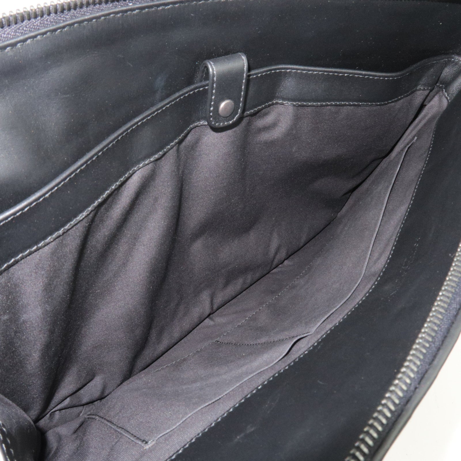 BOTTEGA VENETA Intrecciato Leather Clutch Bag Black