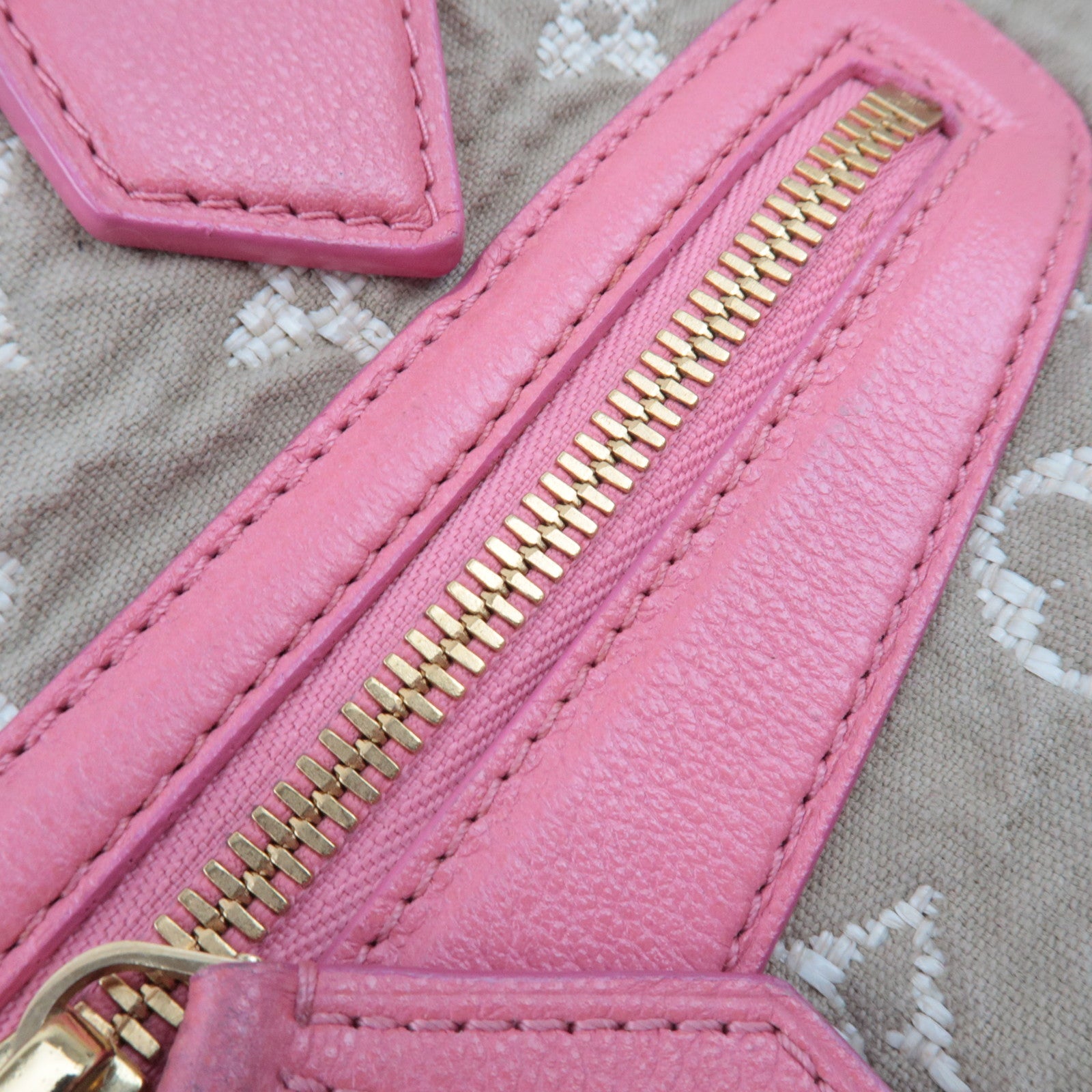 Louis Vuitton Monogram Sabia Cabas MM Handbag Rose M93496