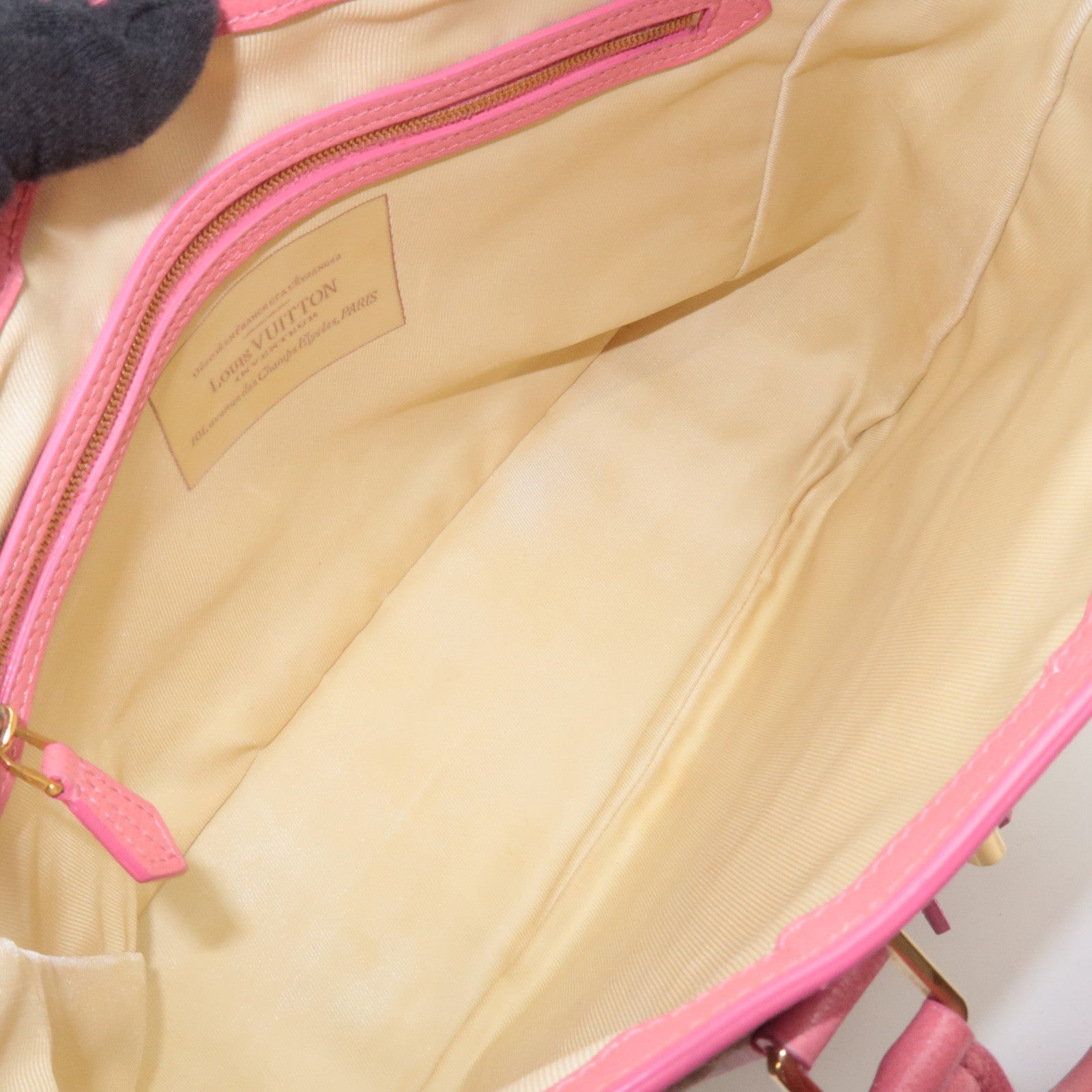 Louis Vuitton Monogram Sabia Cabas MM Handbag Rose M93496