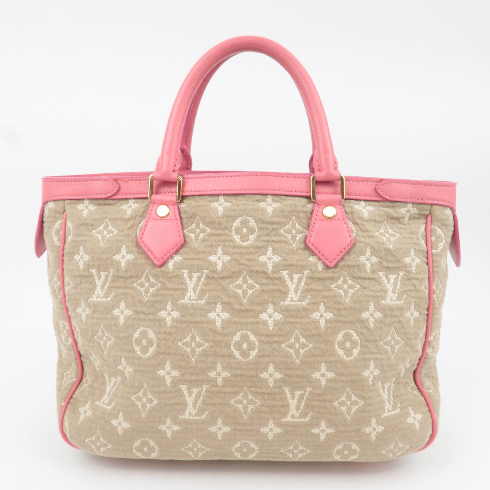 Louis Vuitton Monogram Sabia Cabas MM Handbag Rose M93496