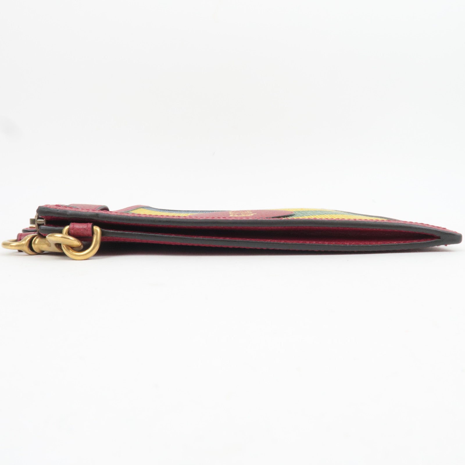 GUCCI Baiadera Canvas Leather Clutch Bag 625602