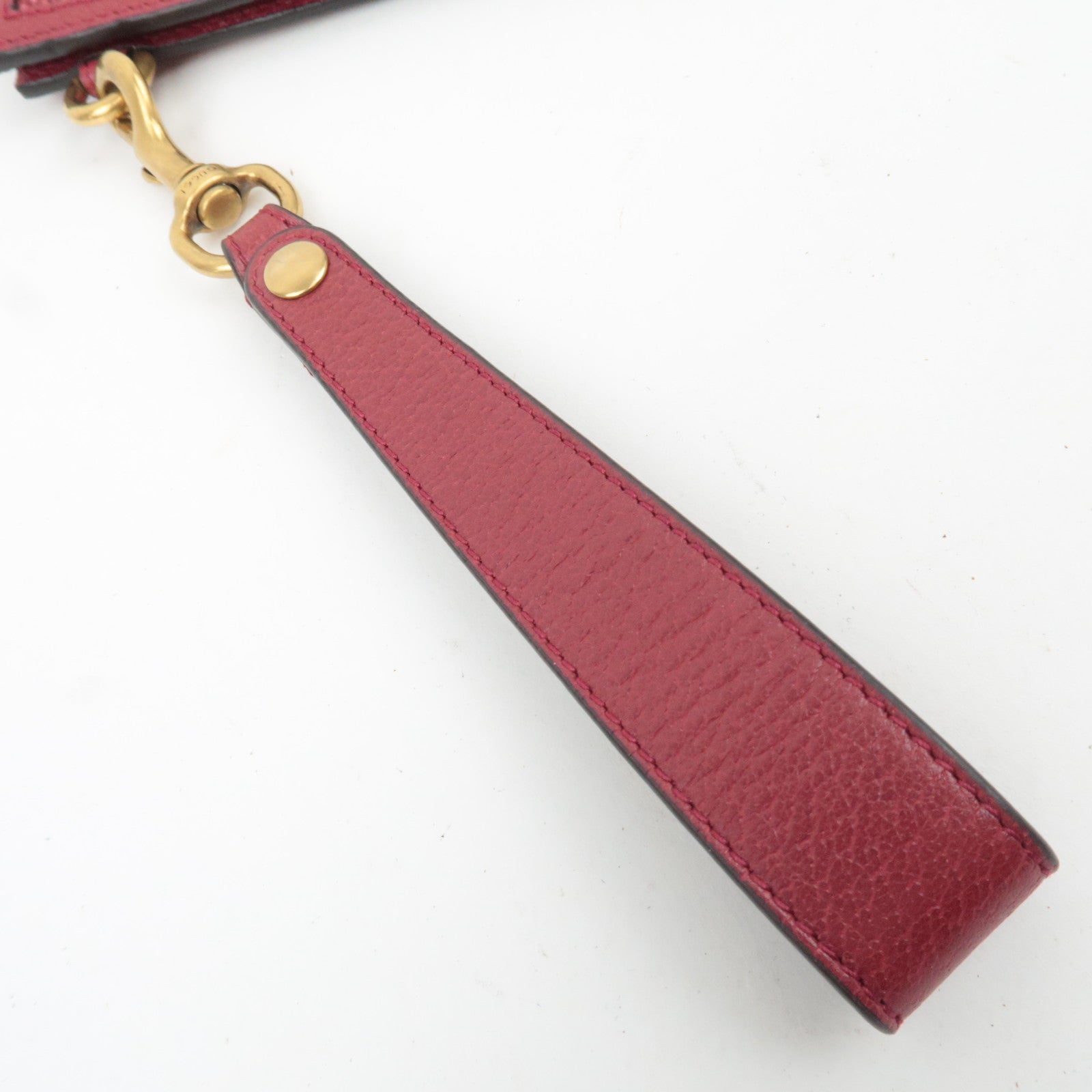 GUCCI Baiadera Canvas Leather Clutch Bag 625602