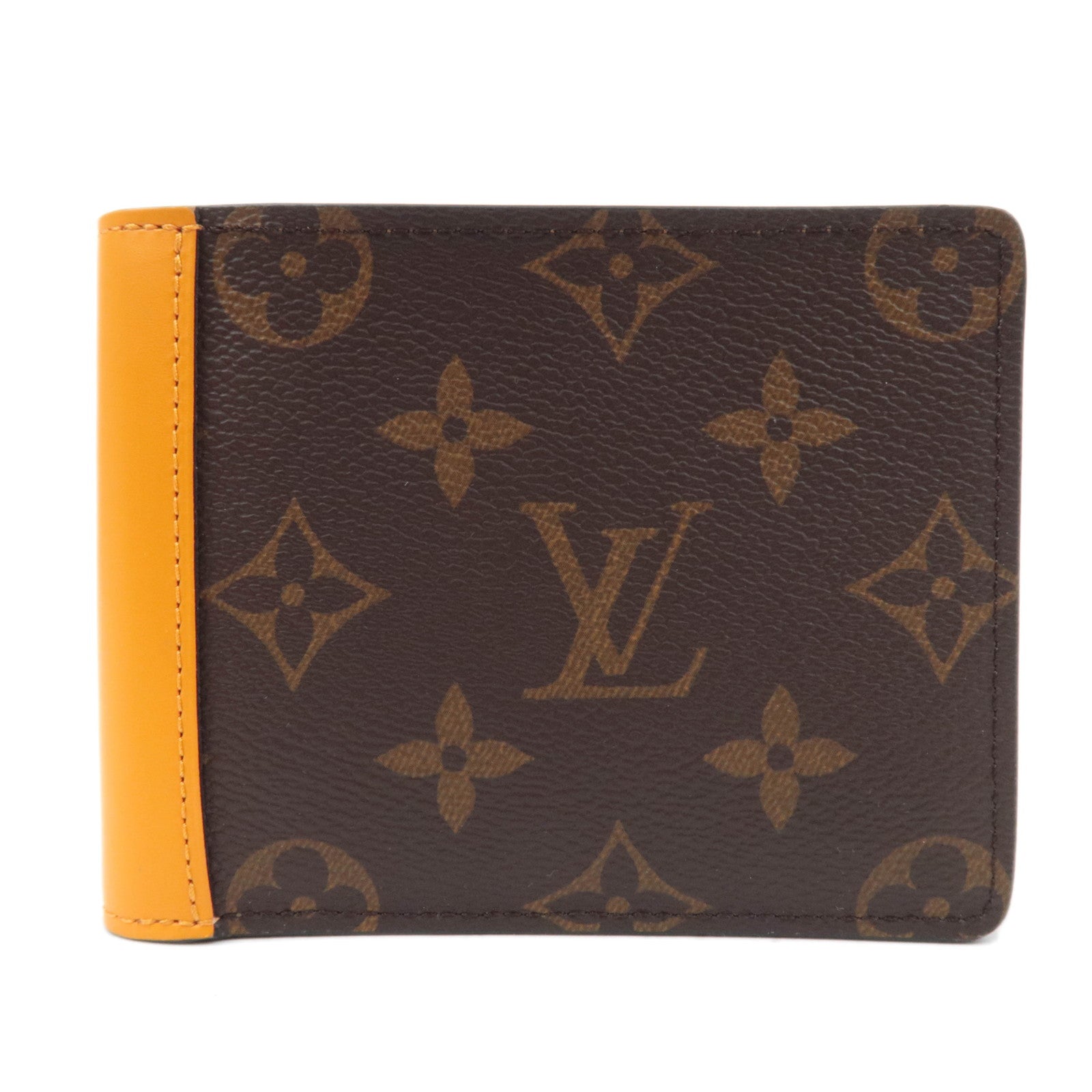 Louis Vuitton Monogram Macassar Portefeuille Multiple Wallet Orange M8253887552