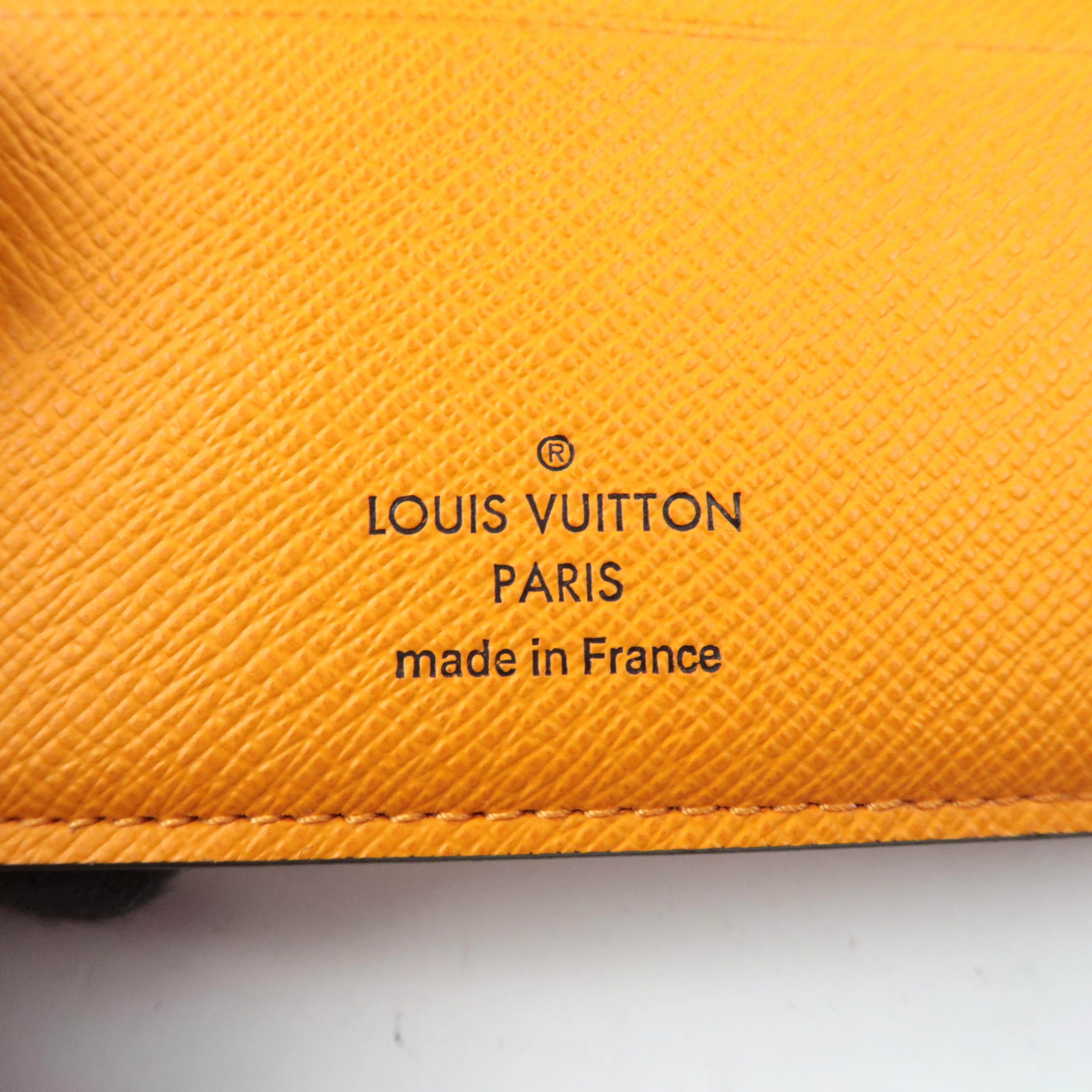 Louis Vuitton Monogram Macassar Portefeuille Multiple Wallet Orange M82538