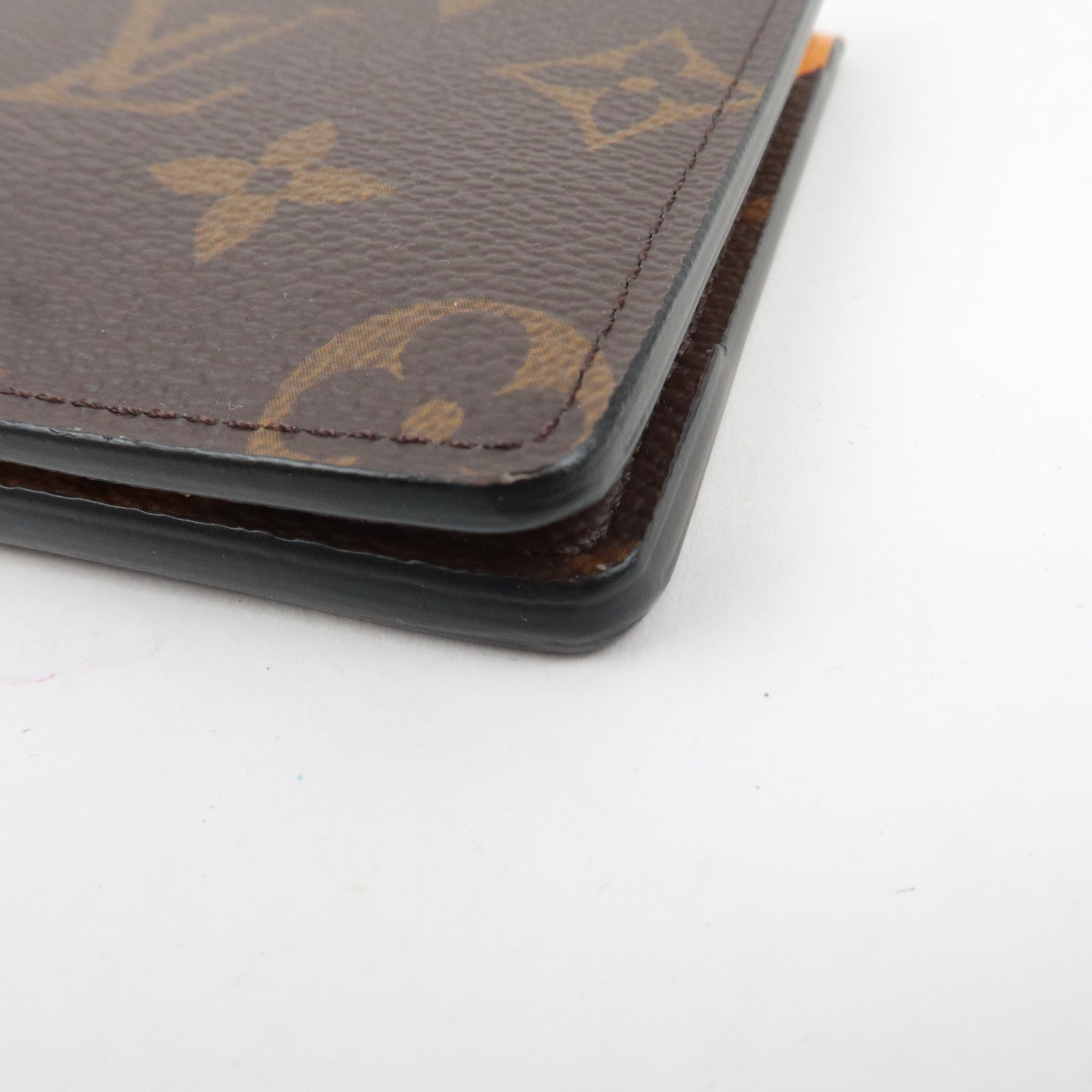 Louis Vuitton Monogram Macassar Portefeuille Multiple Wallet Orange M82538