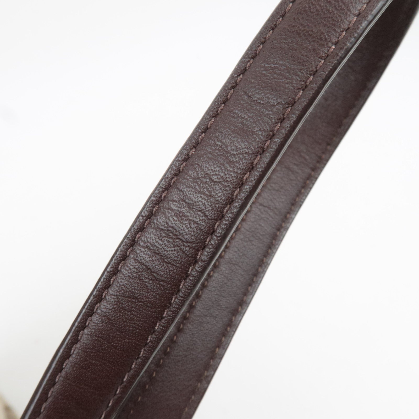 COACH Signature Canvas Leather 2Way Shoulder Bag Beige Brown