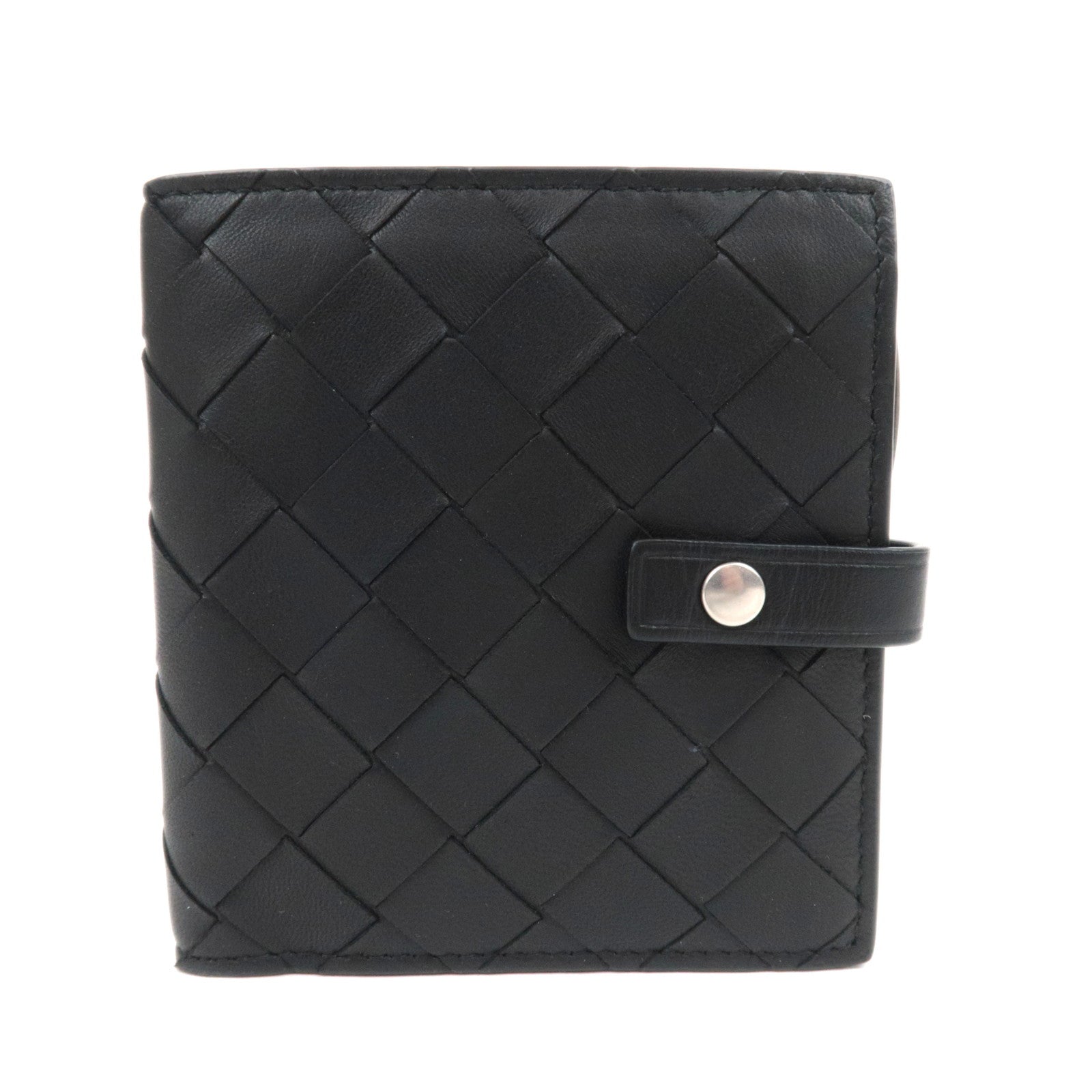 BOTTEGA VENETA Intrecciato Leather Wallet Black87598