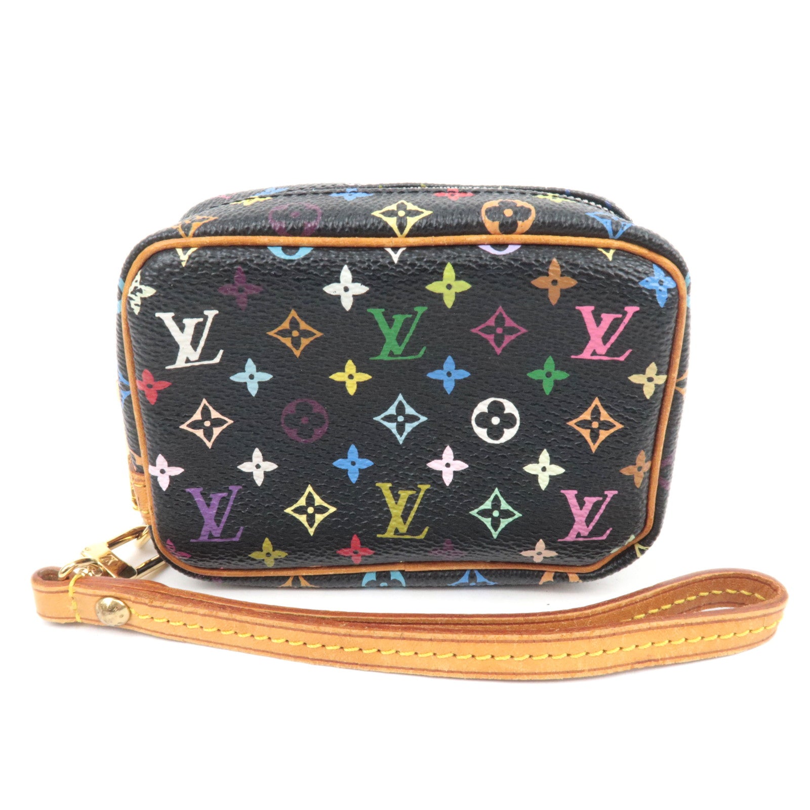 Louis Vuitton Monogram Multicolor Trousse Wapity Mini Pouch Noir M5803487610