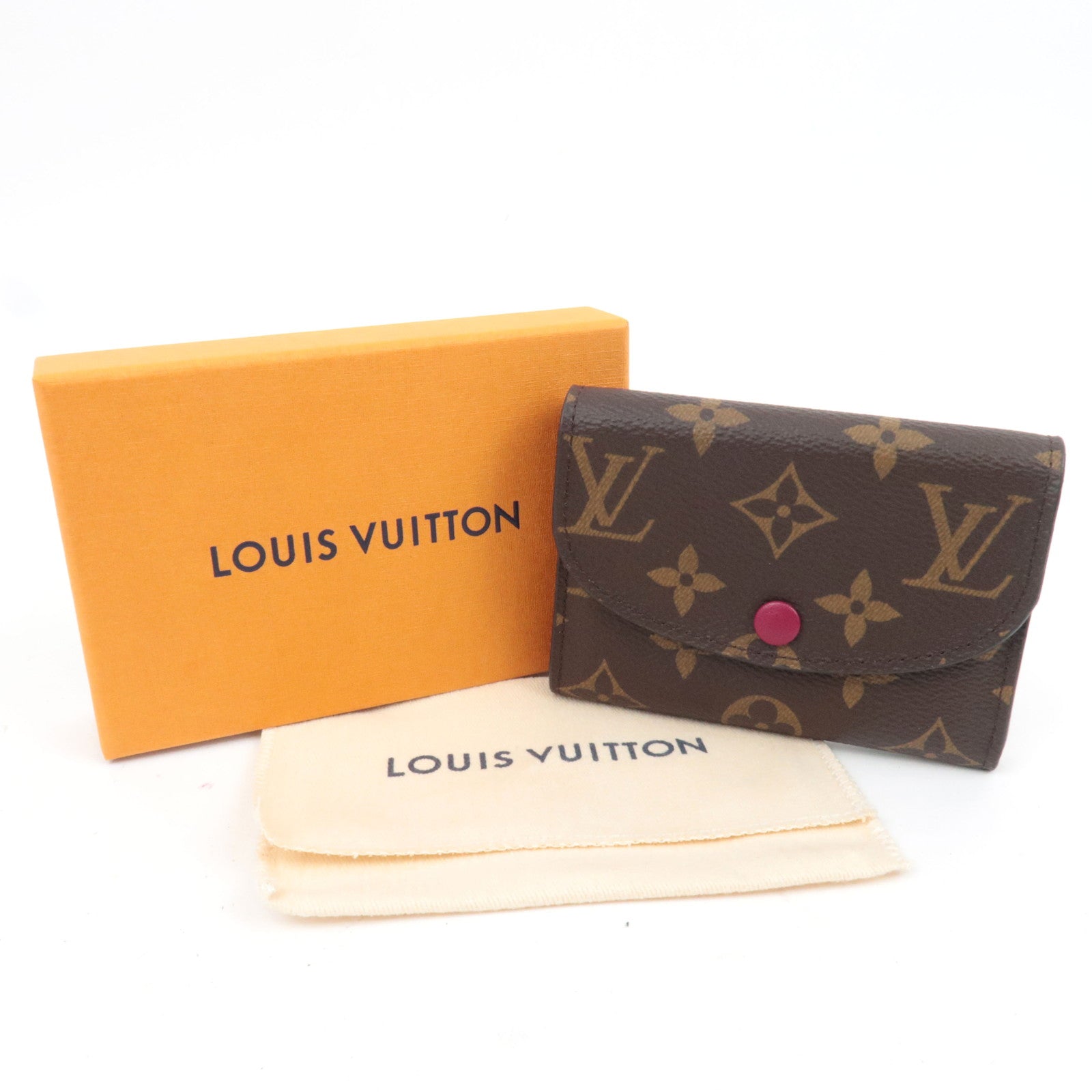 Louis Vuitton Monogram Porte Monnaie Rosali Wallet Fuchsia M41939