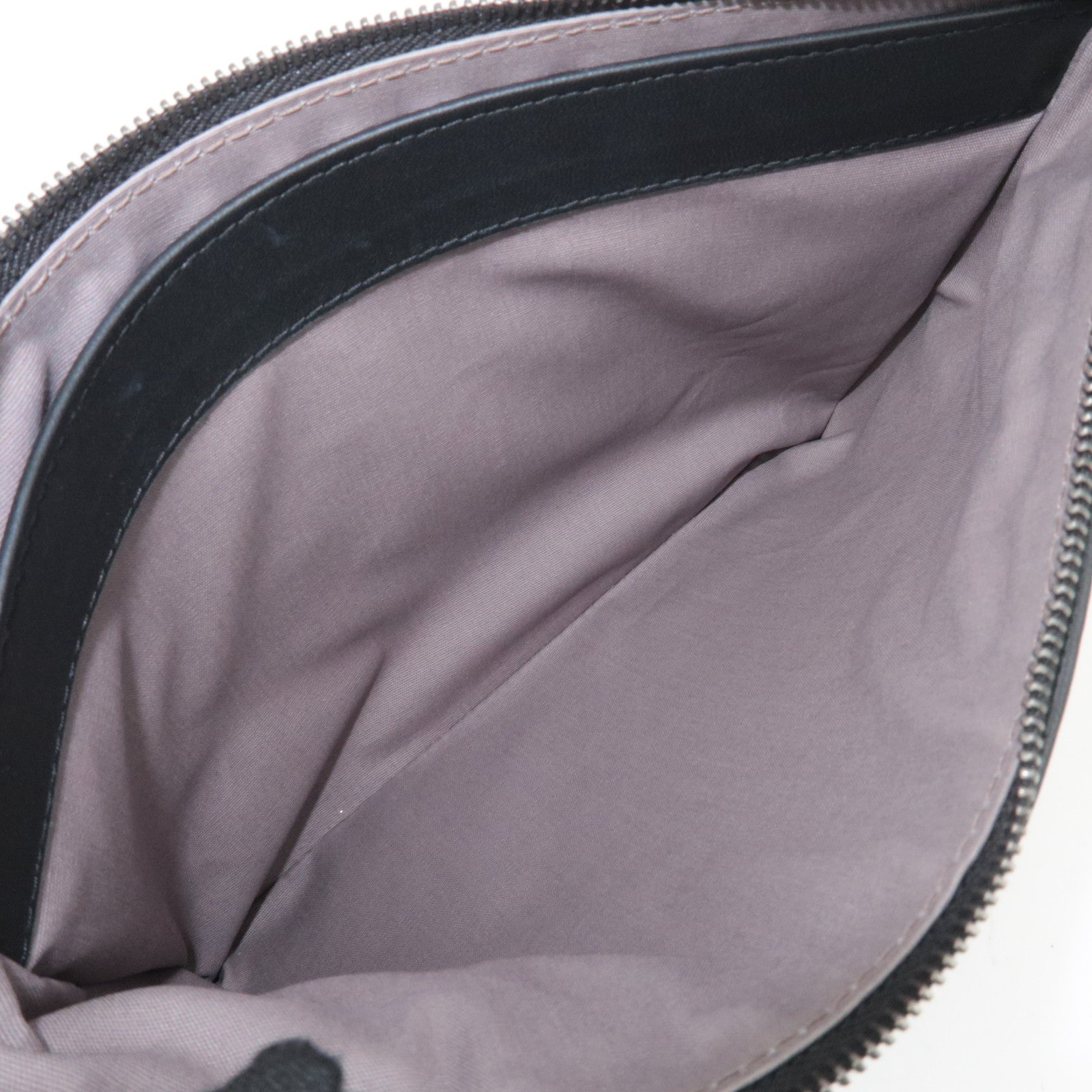 BOTTEGA VENETA Intrecciato Leather Clutch Bag Black