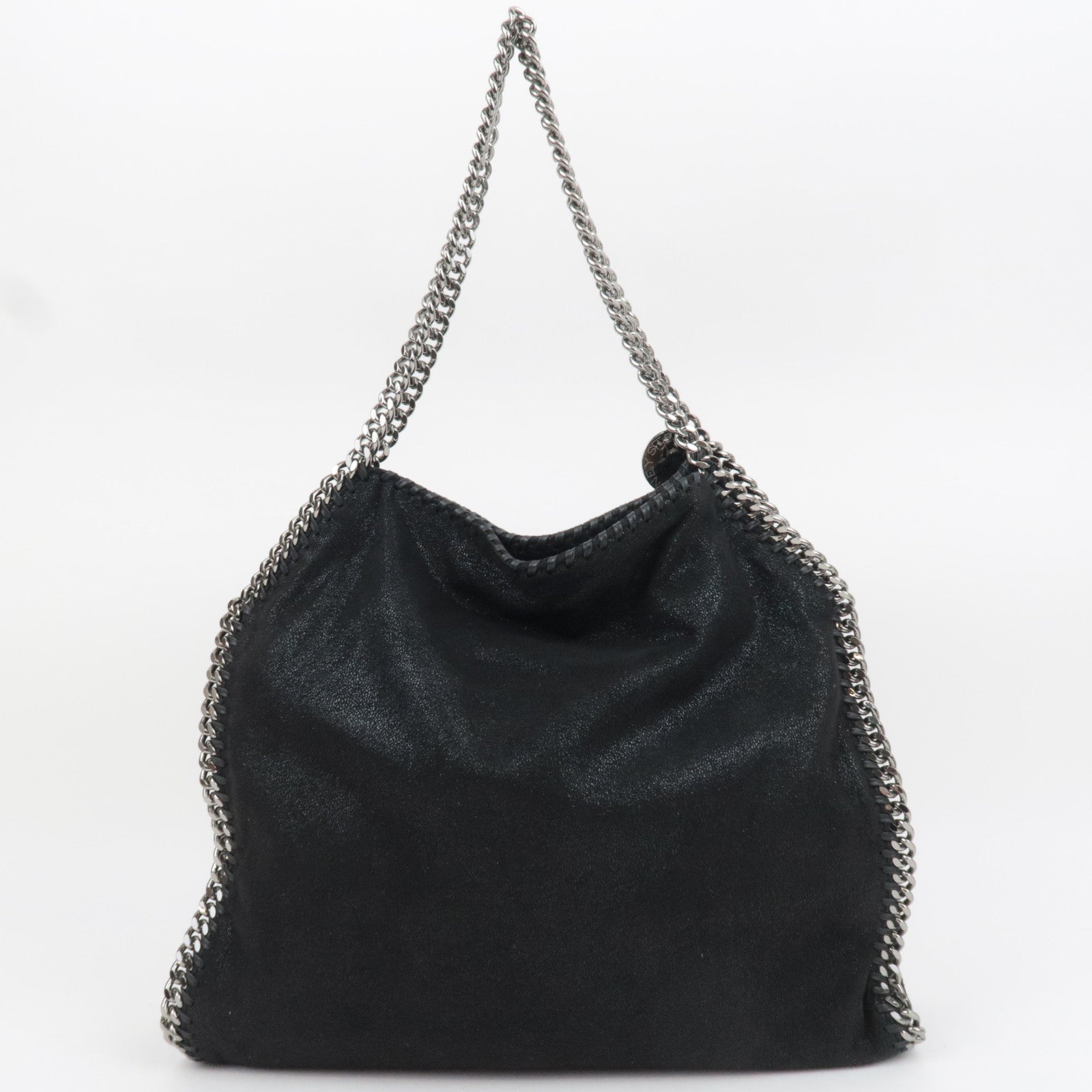 Stella Mccartney Falabella Large Chain Shoulder Bag Black