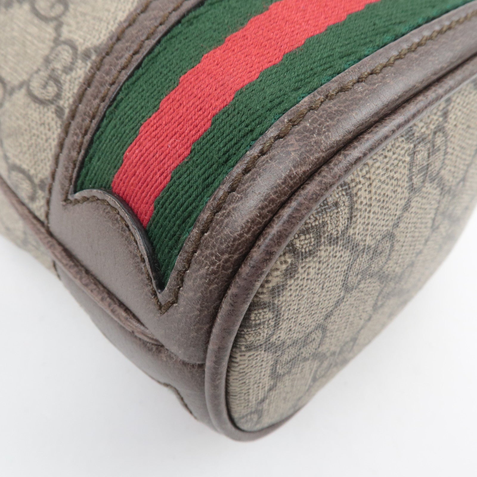 GUCCI Ophidia Sherry GG Supreme Drawstring Shoulder Bag Beige 550620