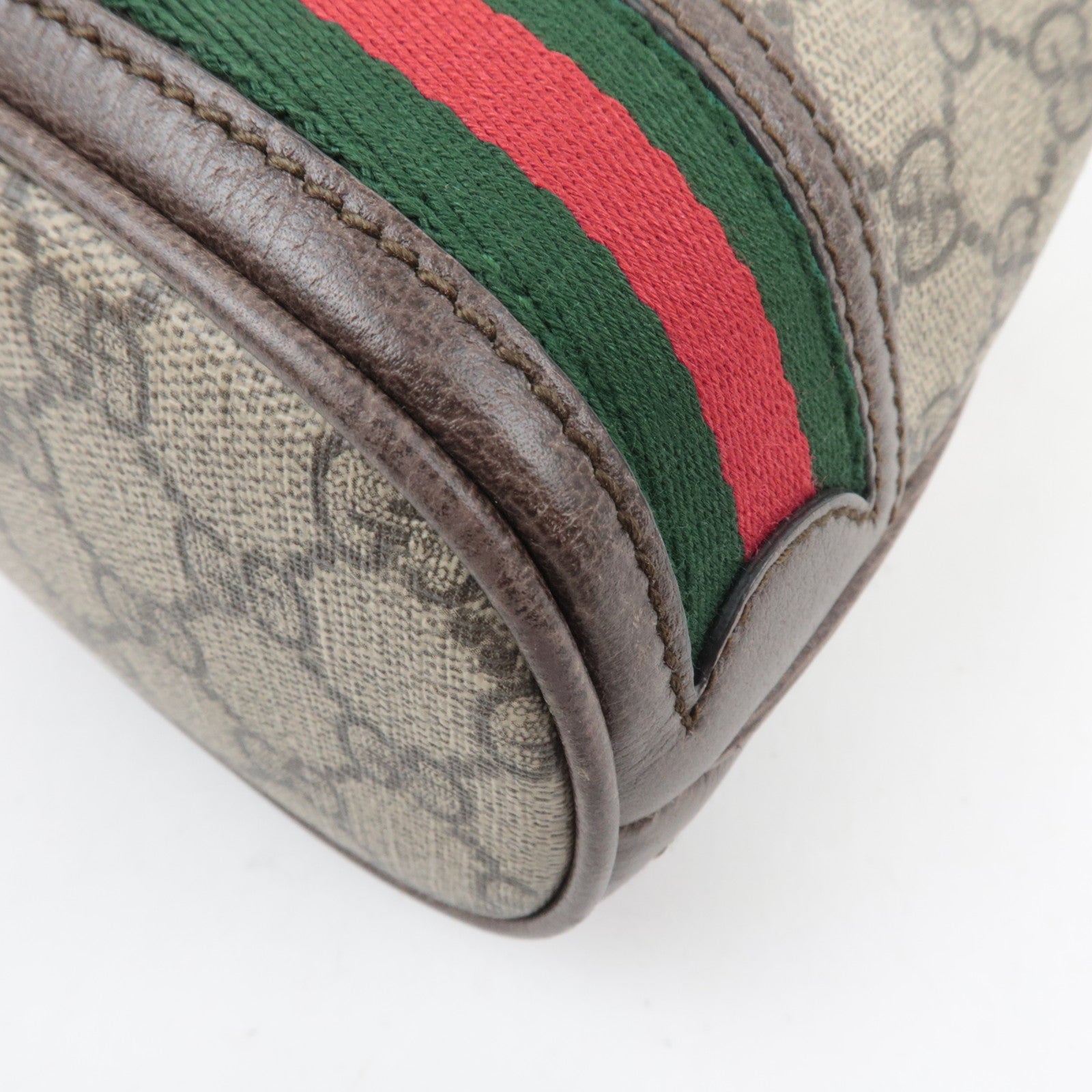 GUCCI Ophidia Sherry GG Supreme Drawstring Shoulder Bag Beige 550620