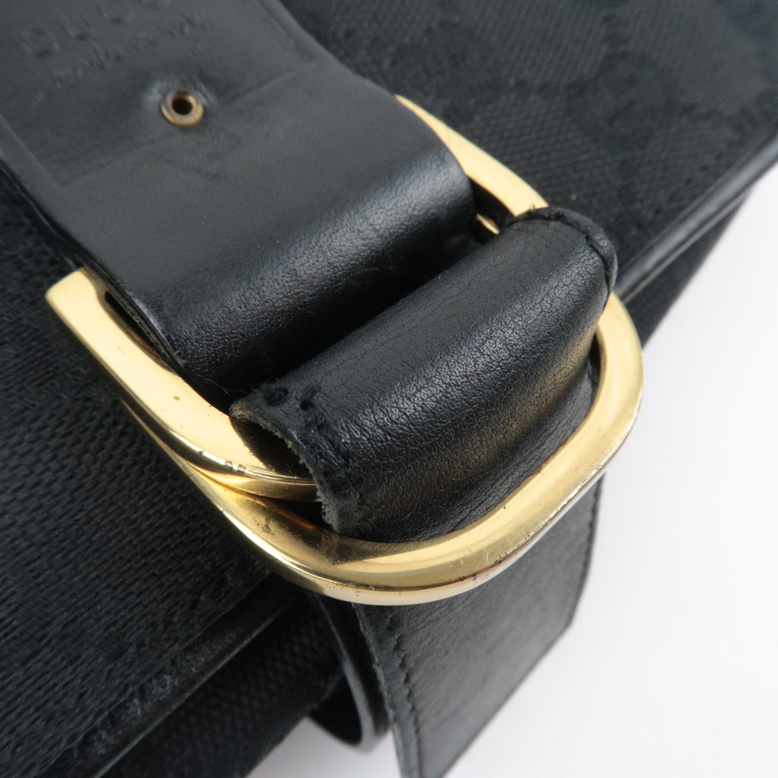 GUCCI GG Canvas Shoulder Bag Black 90665