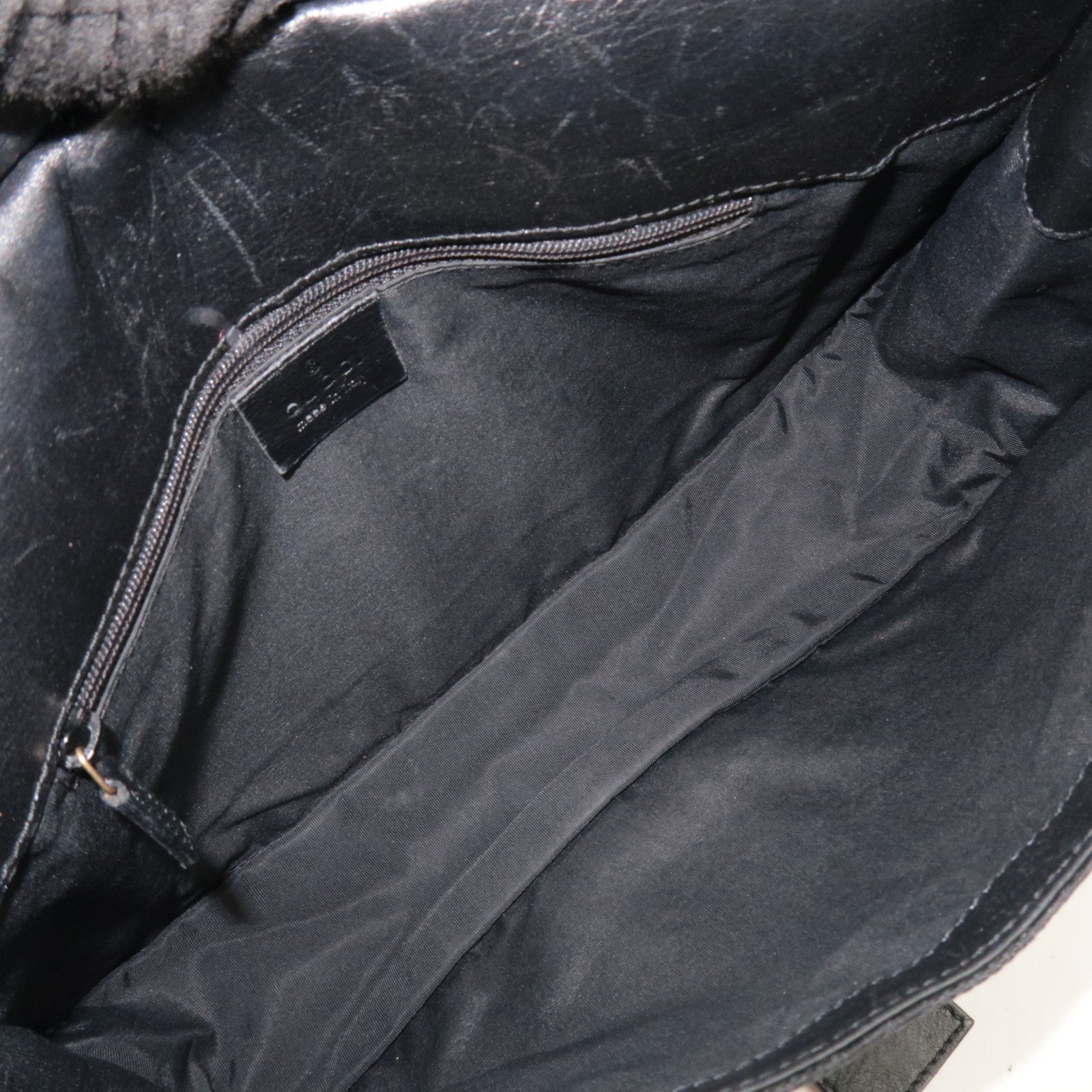 GUCCI GG Canvas Shoulder Bag Black 90665