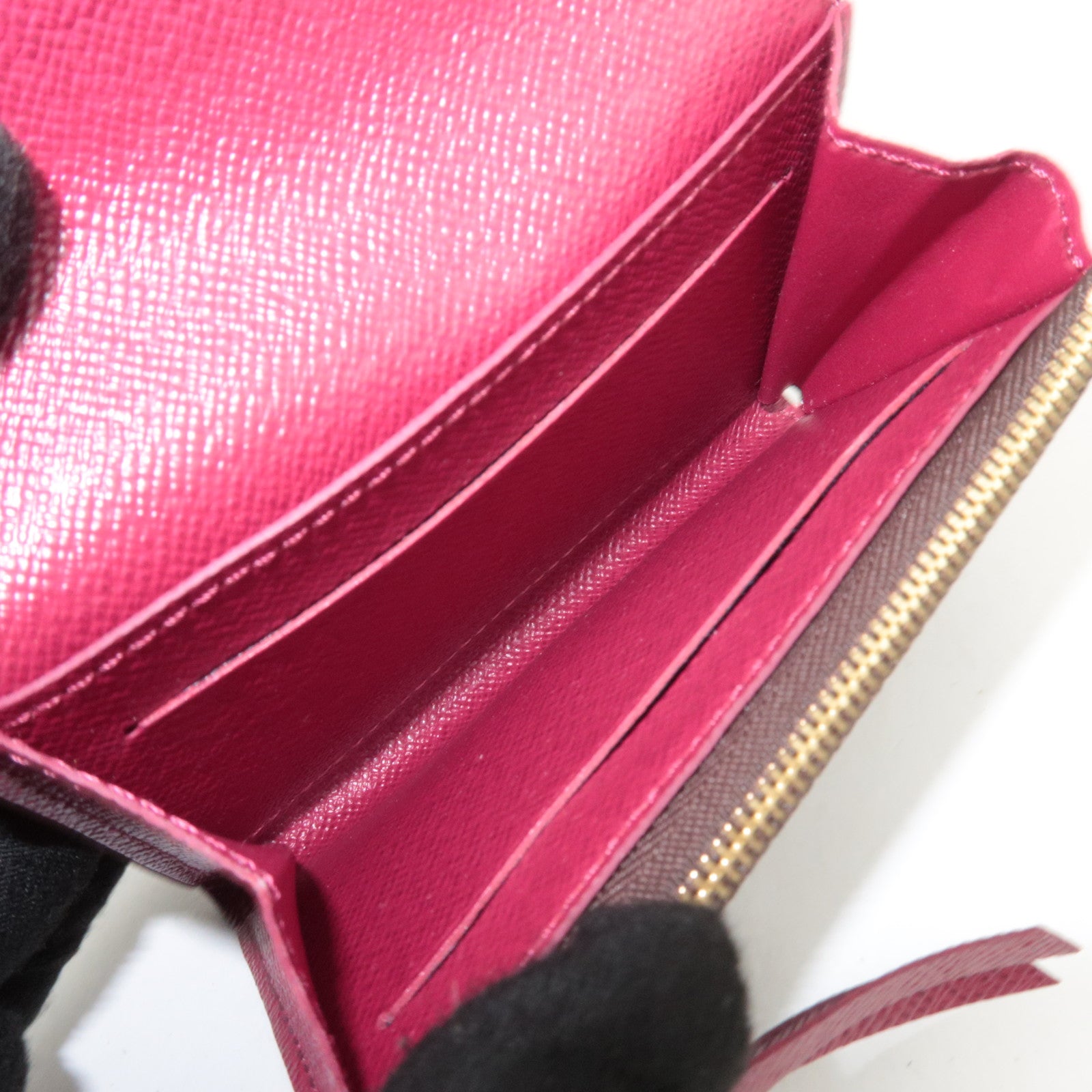 Louis Vuitton Monogram Porte Monnaie Rosali Wallet Fuchsia M41939