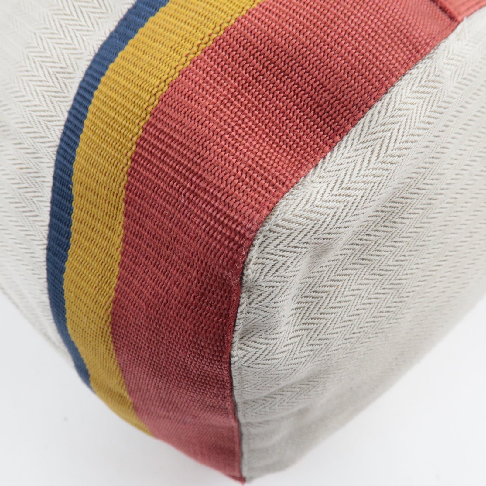 HERMES Cavalier Canvas Shoulder Bag Ivory