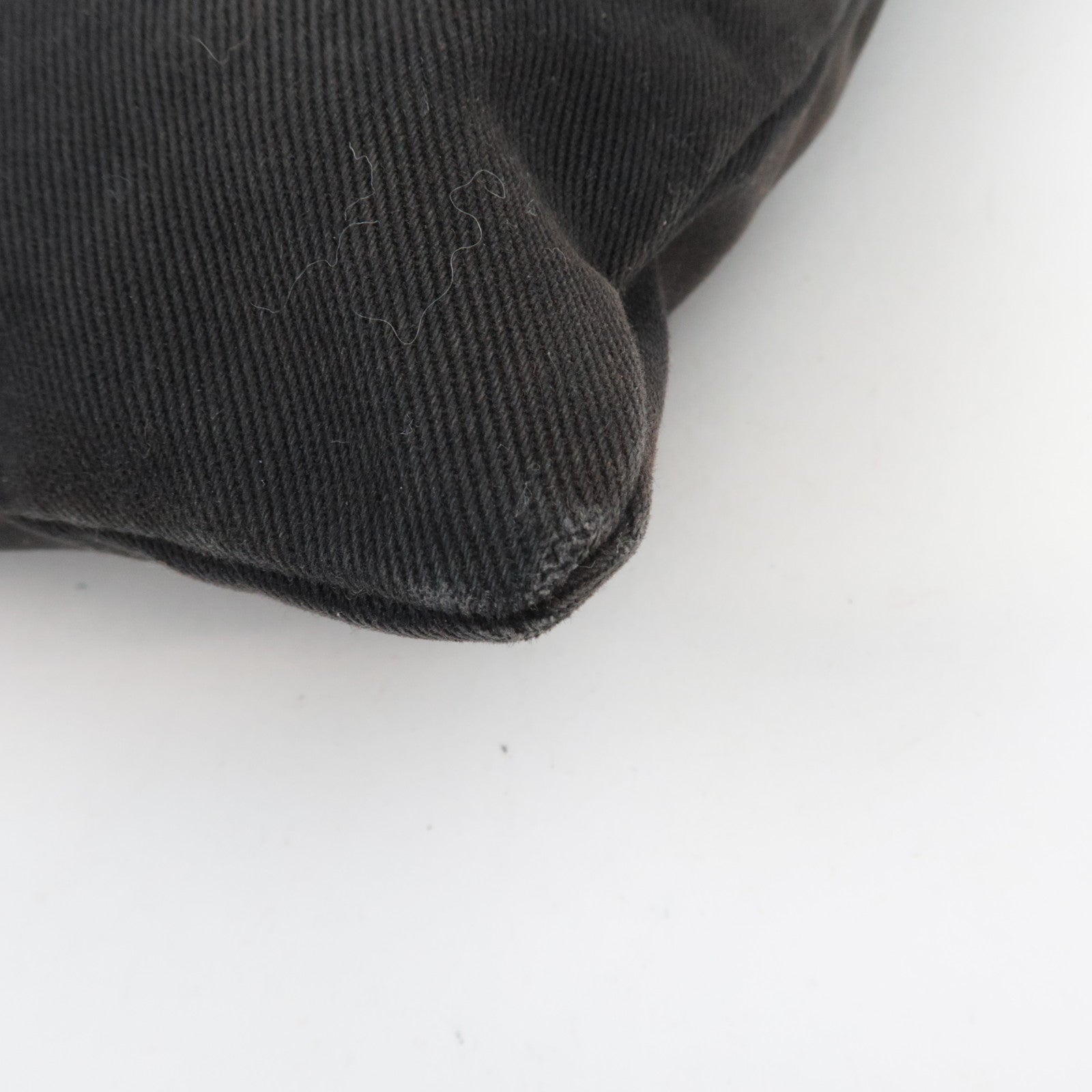 SAINT LAURENT YSL Kahala Canvas Velour Tote Bag Black 121631