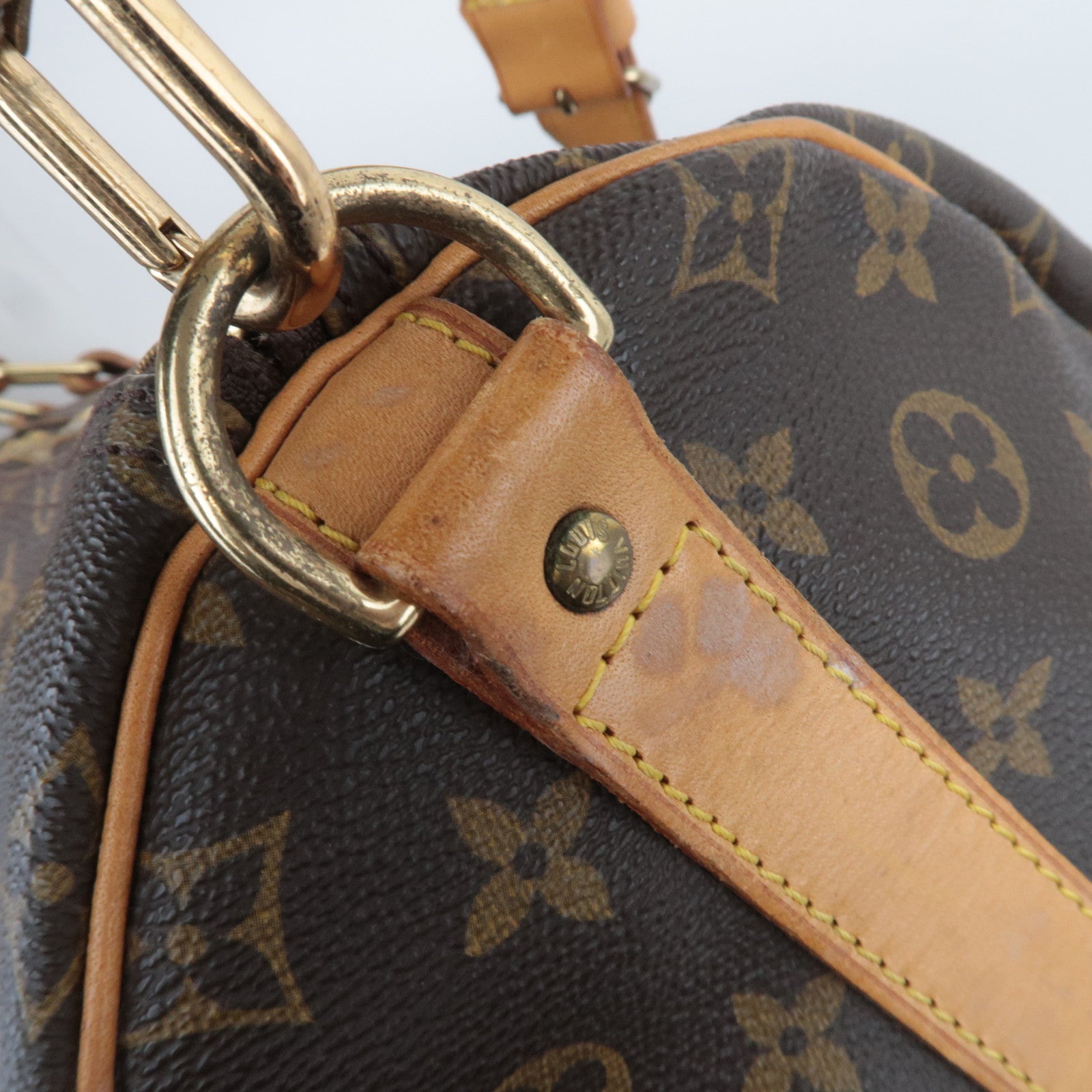 Louis Vuitton Monogram Keepall Bandouliere 55 Travel bag M41414 *Strap