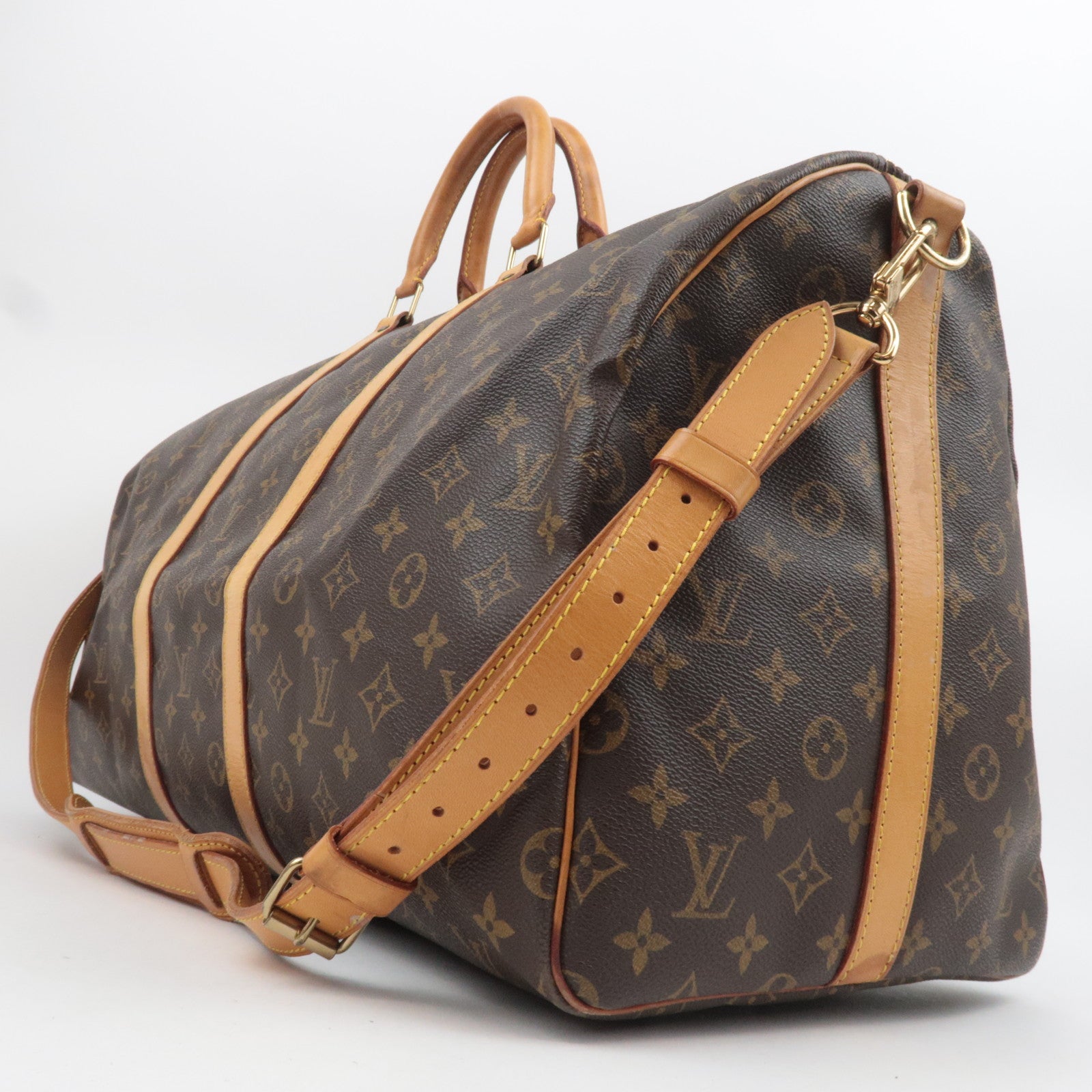 Louis Vuitton Monogram Keepall Bandouliere 55 Travel bag M41414 *Strap
