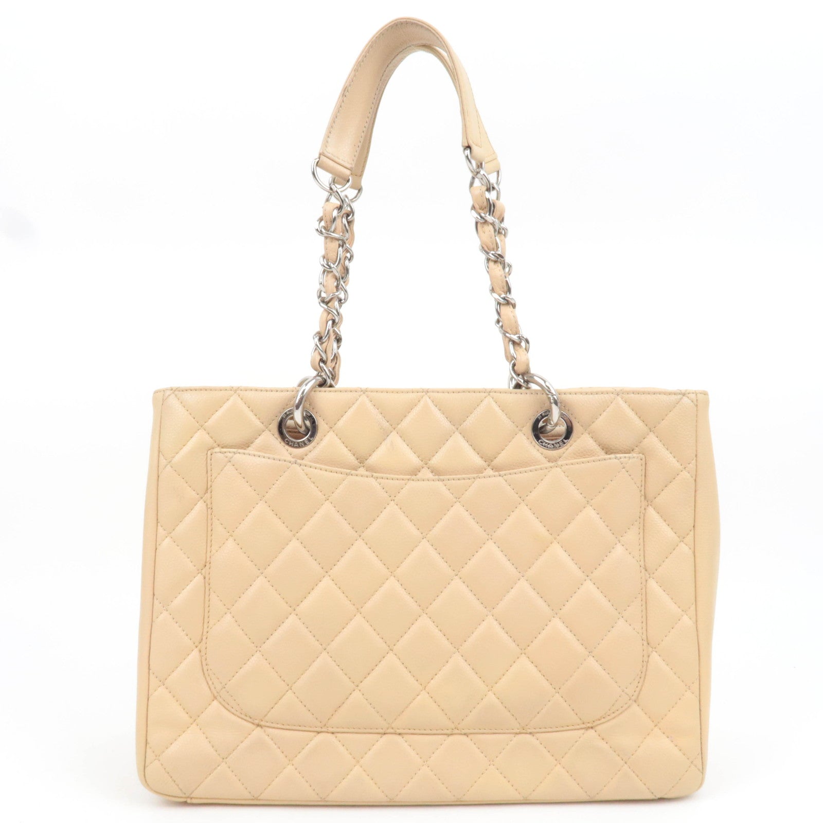 CHANEL GST Tote Caviarskin Beige