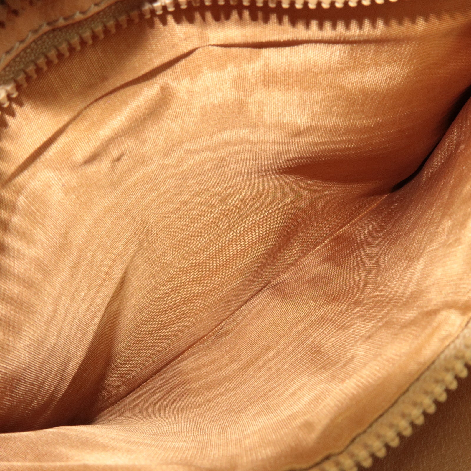 CELINE Macadam PVC Leather Clutch Bag Beige Brown