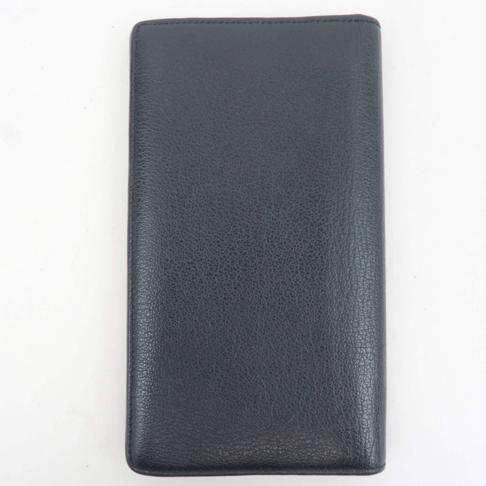 CHANEL Camellia Leather Long Wallet Black