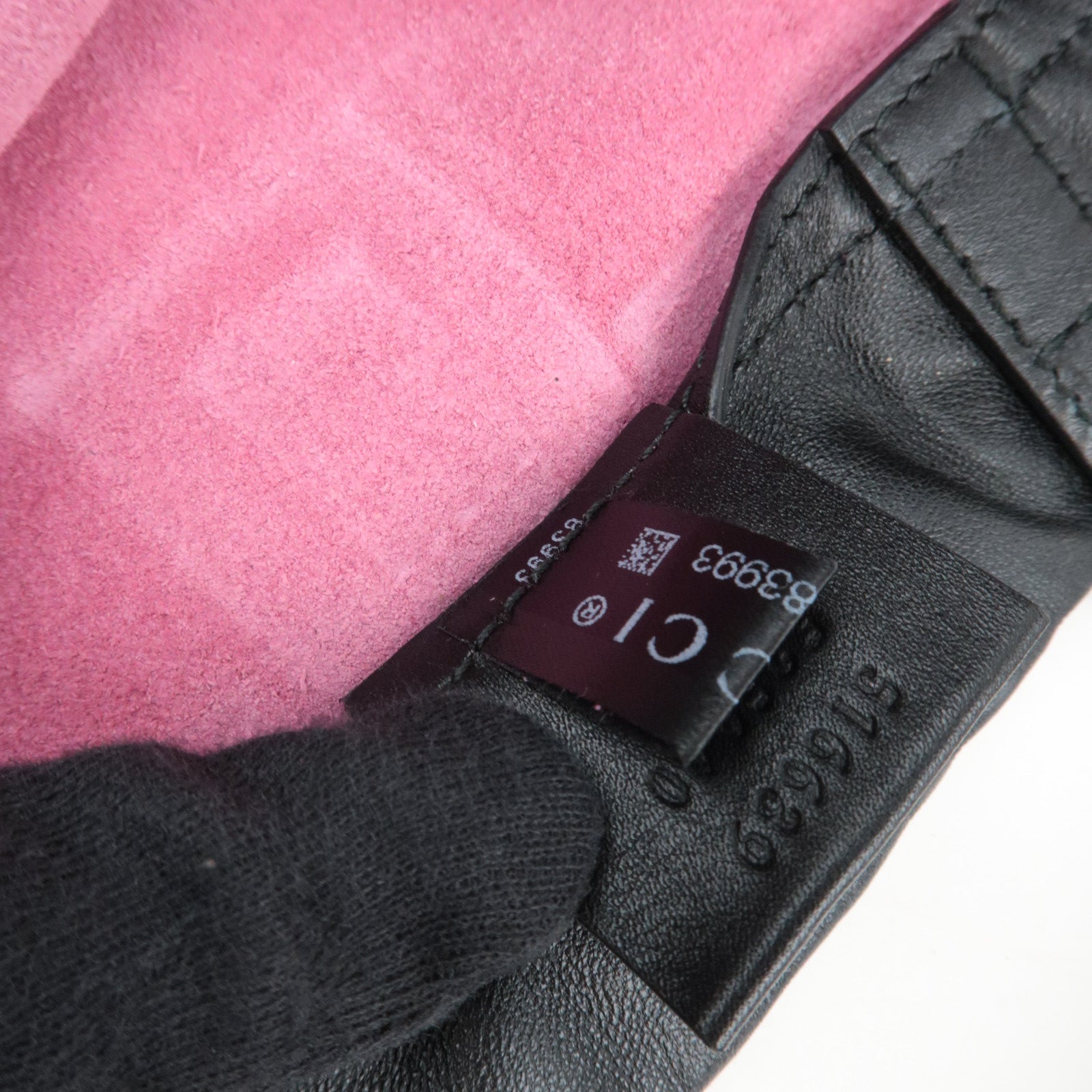 GUCCI Logo Print Drawstring Leather Backpack Pink 516639