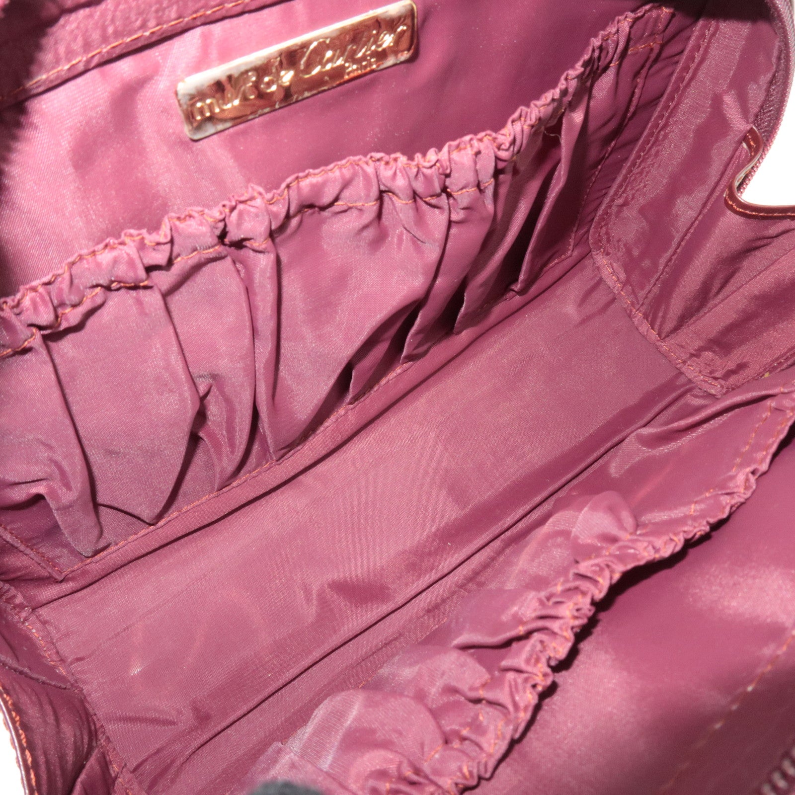 Cartier Must Line Leather Clutch Bag Bordeaux