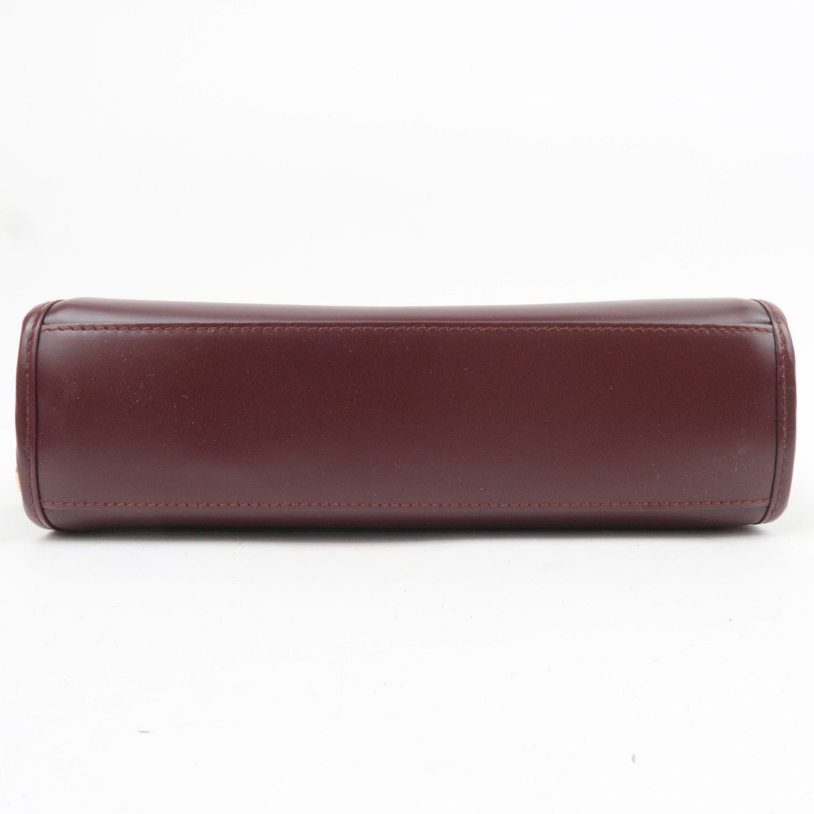Cartier Must Line Leather Clutch Bag Bordeaux