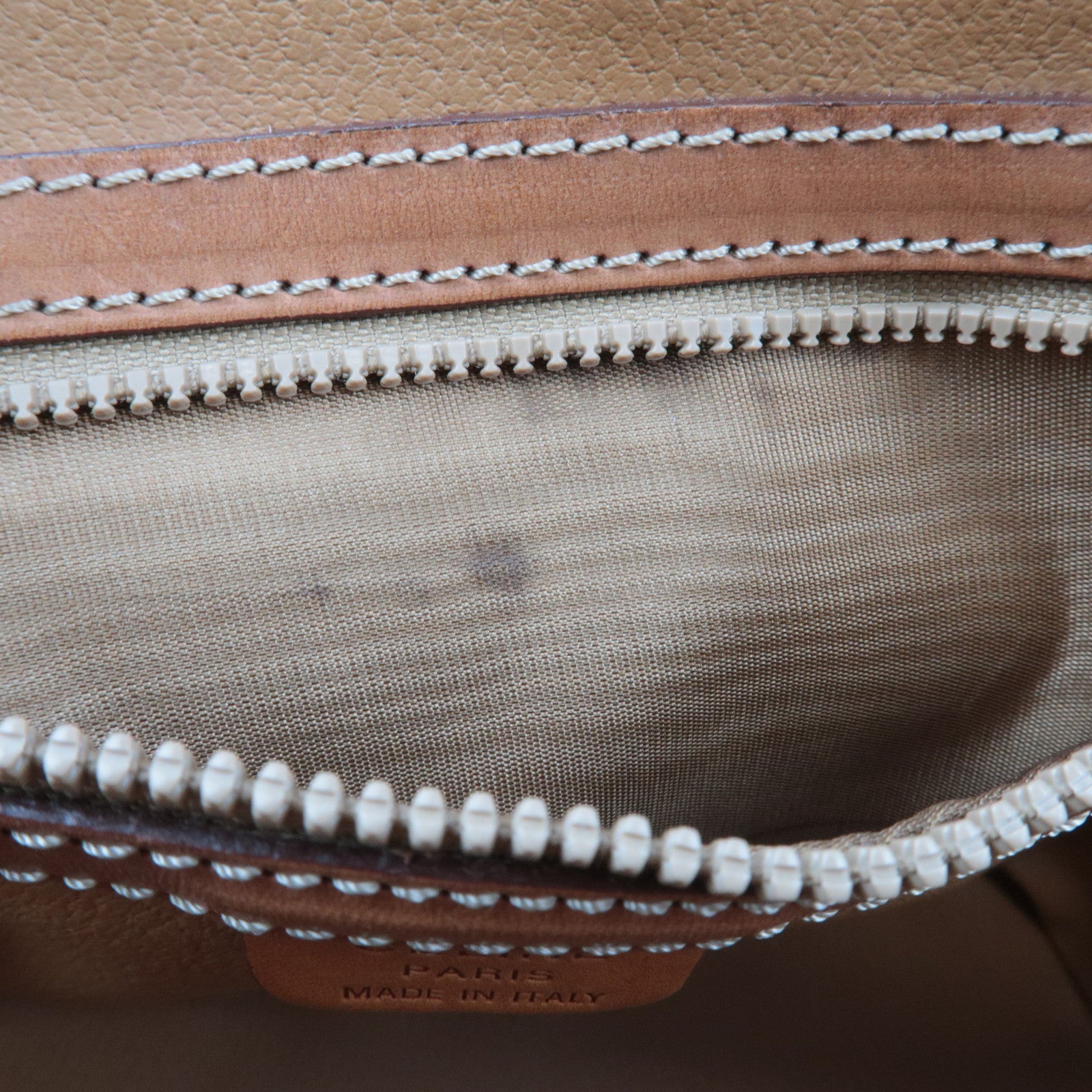CELINE Macadam PVC Leather 2Way Handbag Brown
