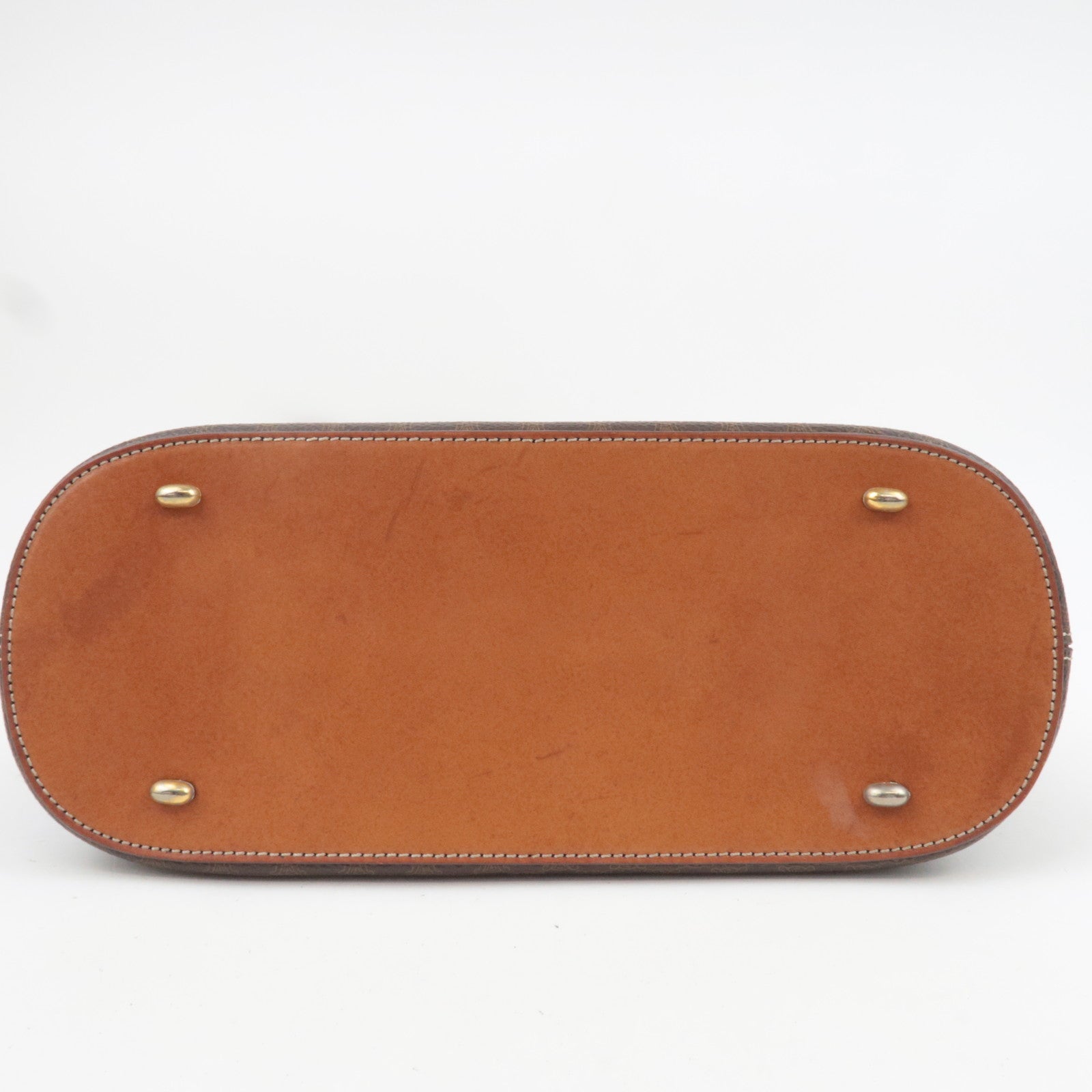 CELINE Macadam PVC Leather 2Way Handbag Brown