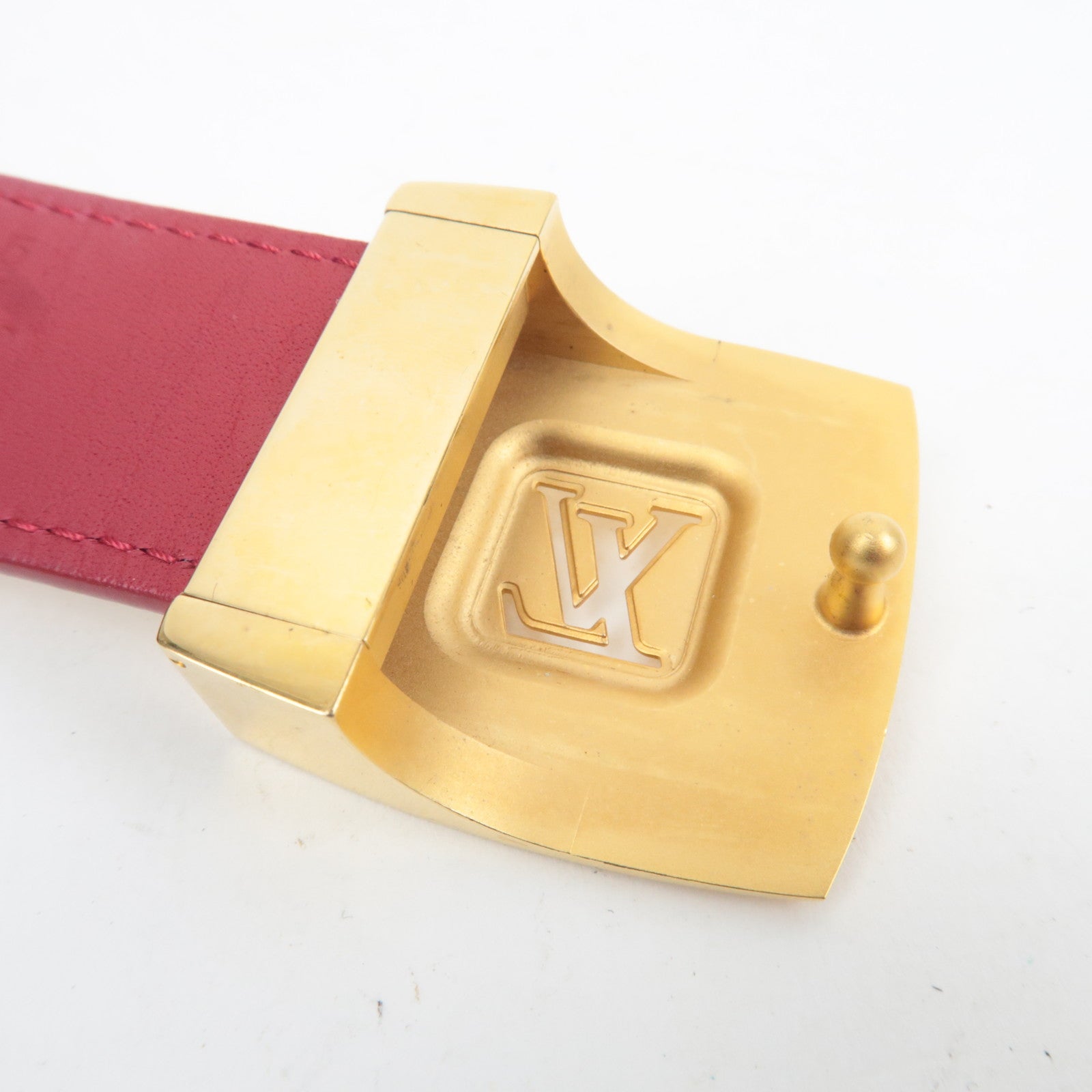 Louis Vuitton Monogram Multicolor Ceinture Carre LV Cut Belt 85/34 Blanc M9682