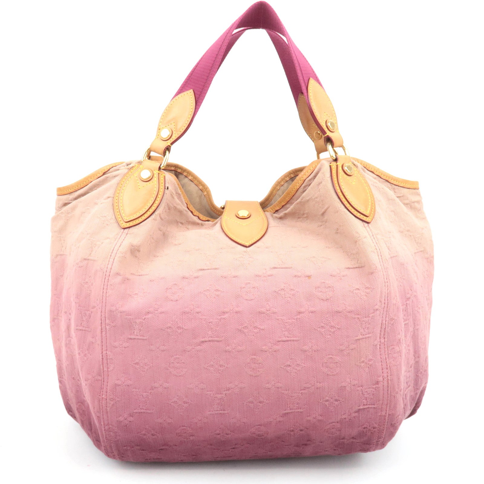 Louis Vuitton Monogram Denim Sunbeam Tote Bag Rouge Fauviste M40415