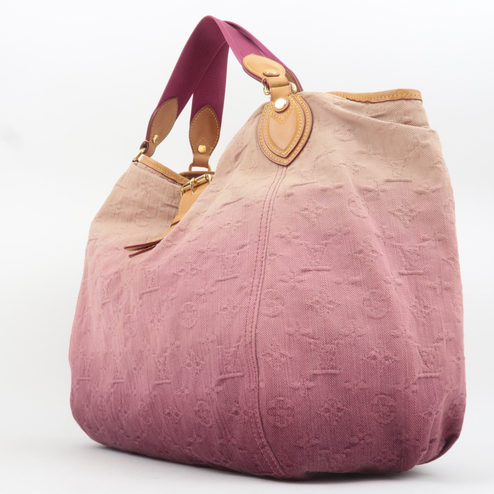 Louis Vuitton Monogram Denim Sunbeam Tote Bag Rouge Fauviste M40415