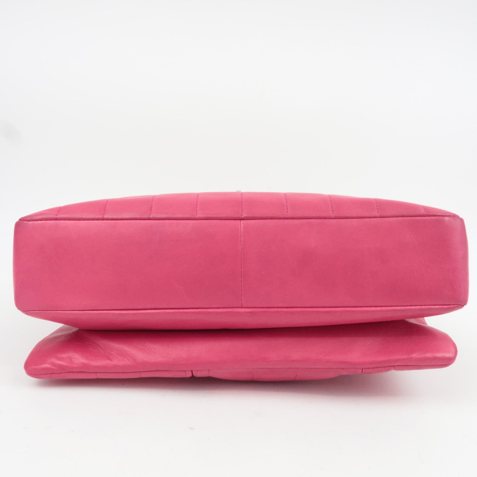 CHANEL 2.55 Chocolate Bar Lambskin Chain Shoulder Bag Pink