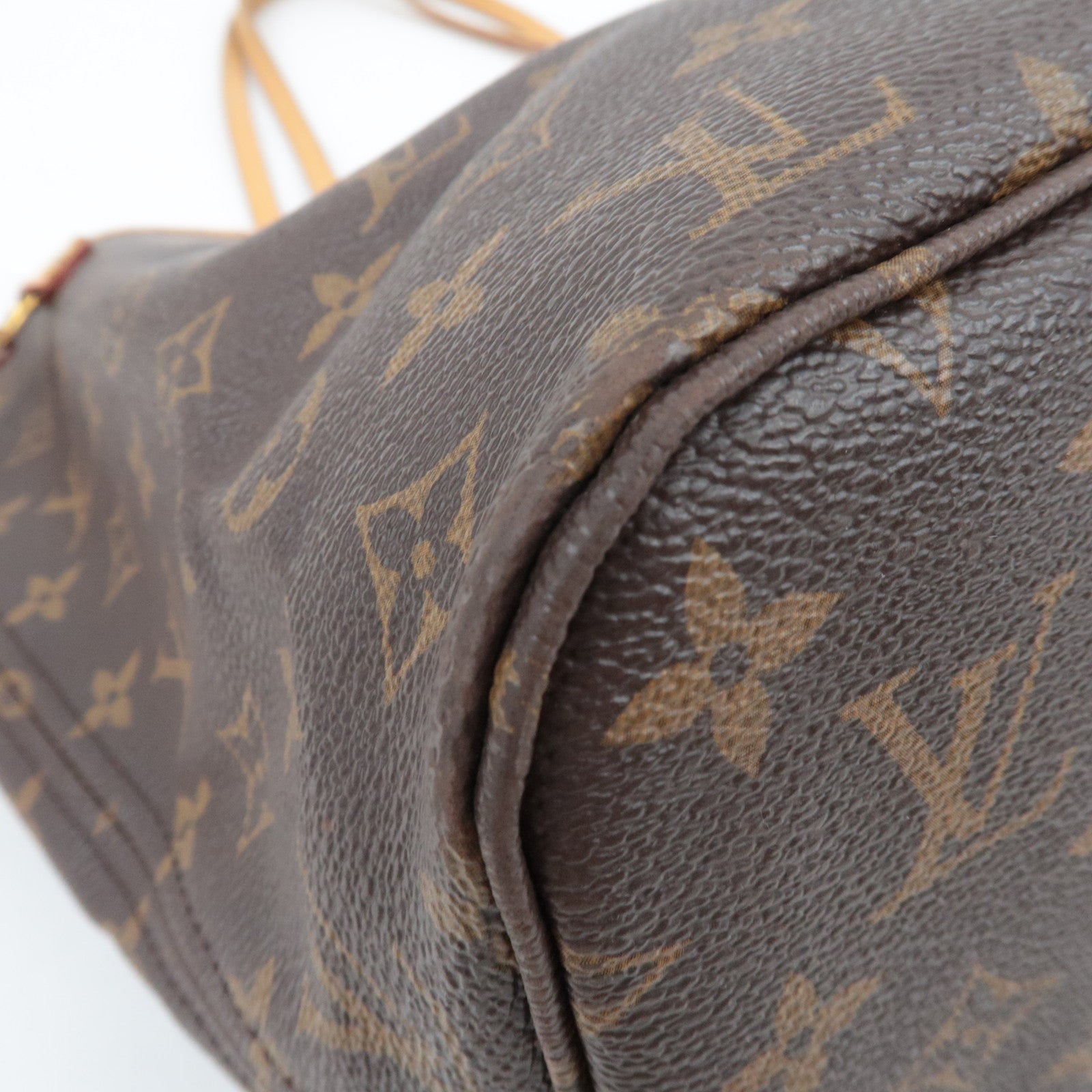 Louis Vuitton Monogram Neverfull MM Tote Bag Cerise M41177