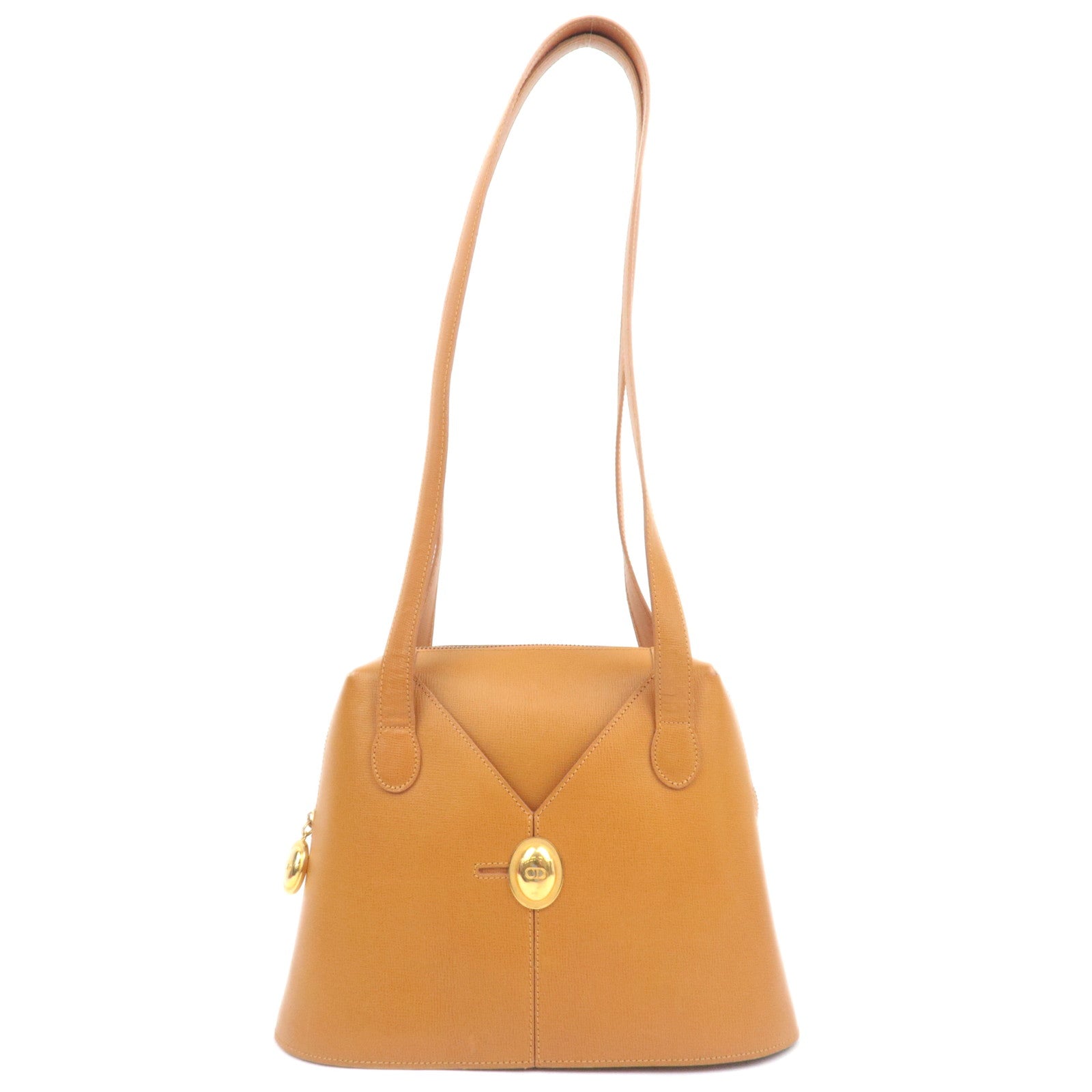 Christian Dior Oval Logo Leather Shoulder Bag87925