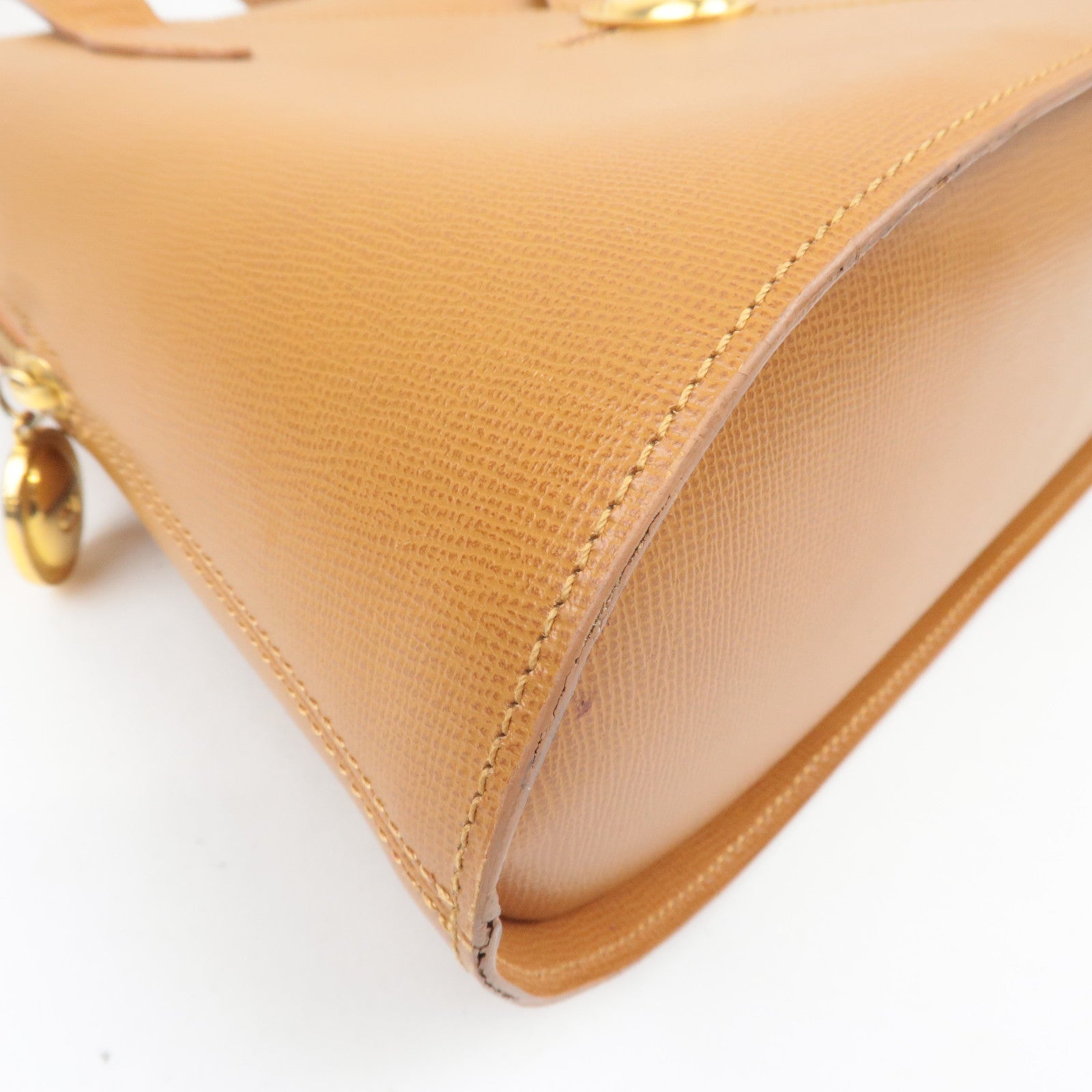 Christian Dior Oval Logo Leather Shoulder Bag
