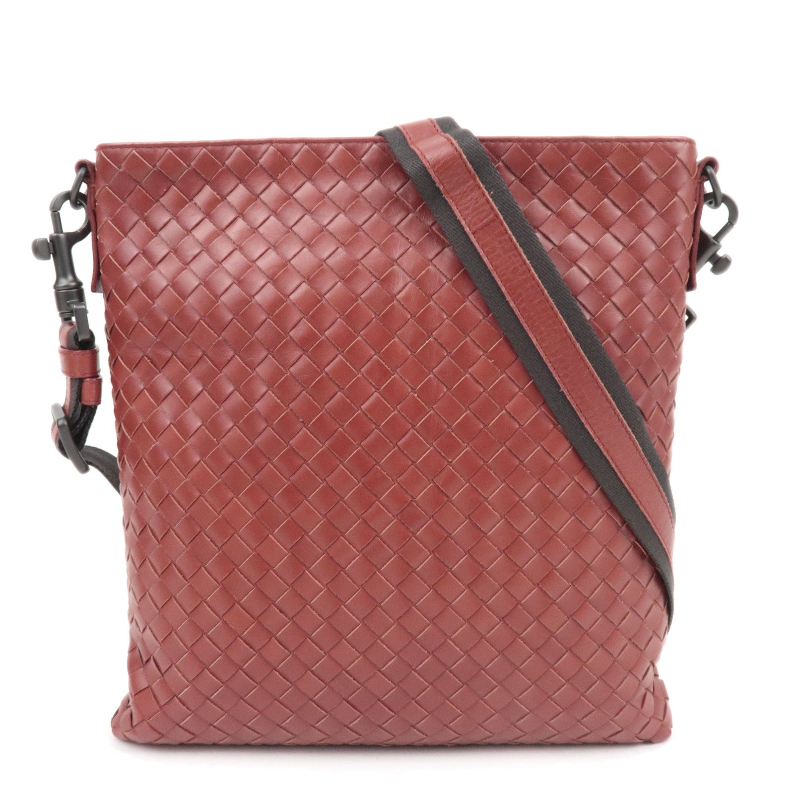 BOTTEGA VENETA Intrecciato Leather Shoulder Bag Brown87950