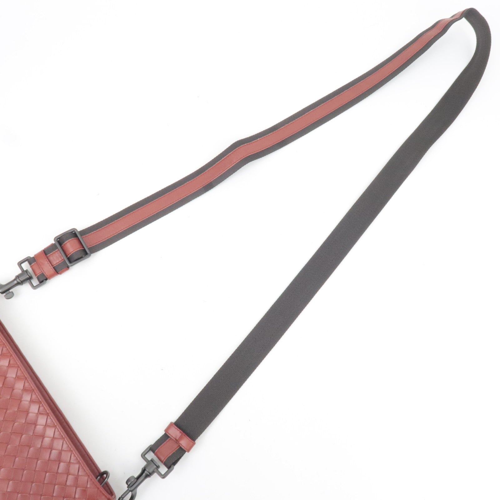 BOTTEGA VENETA Intrecciato Leather Shoulder Bag Brown