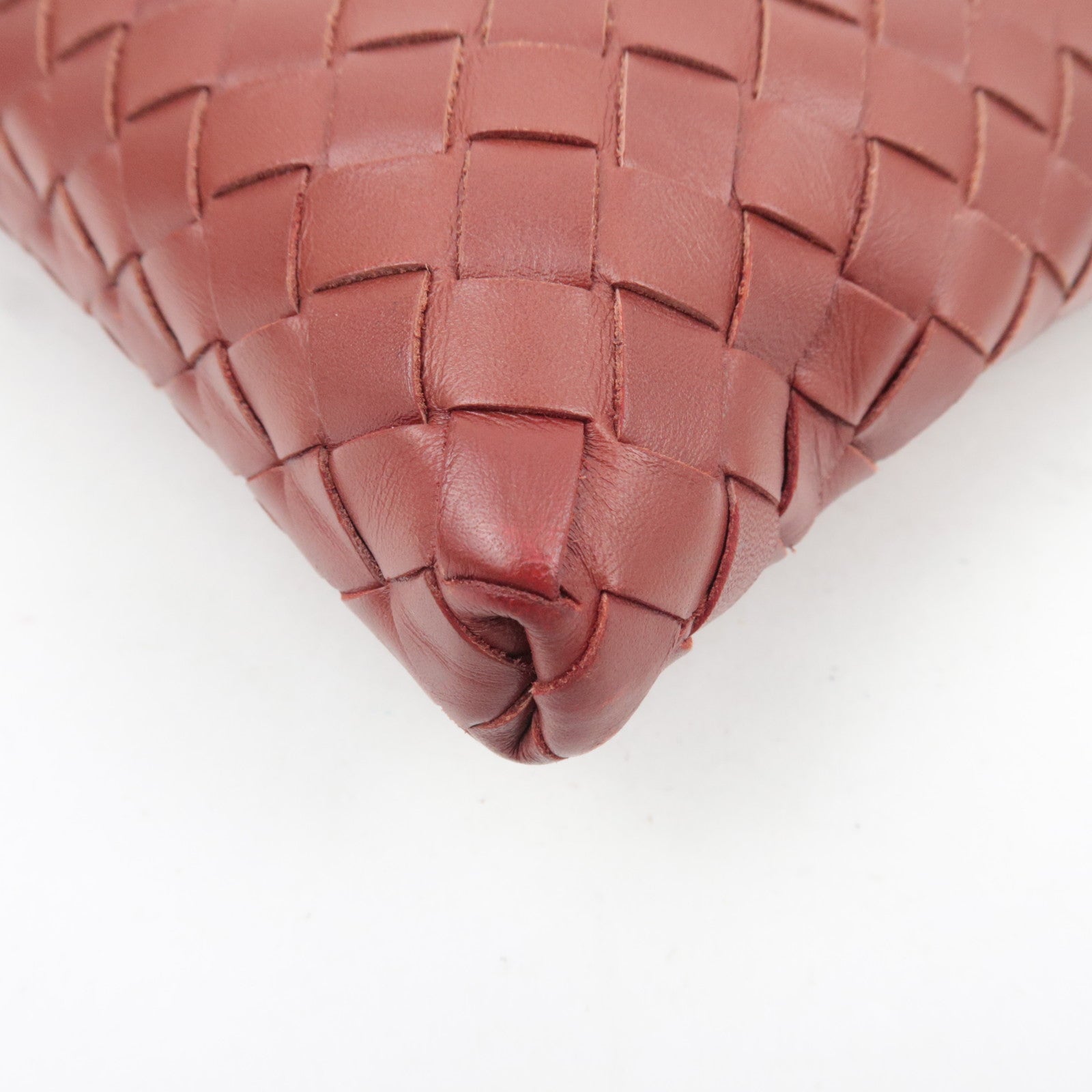 BOTTEGA VENETA Intrecciato Leather Shoulder Bag Brown