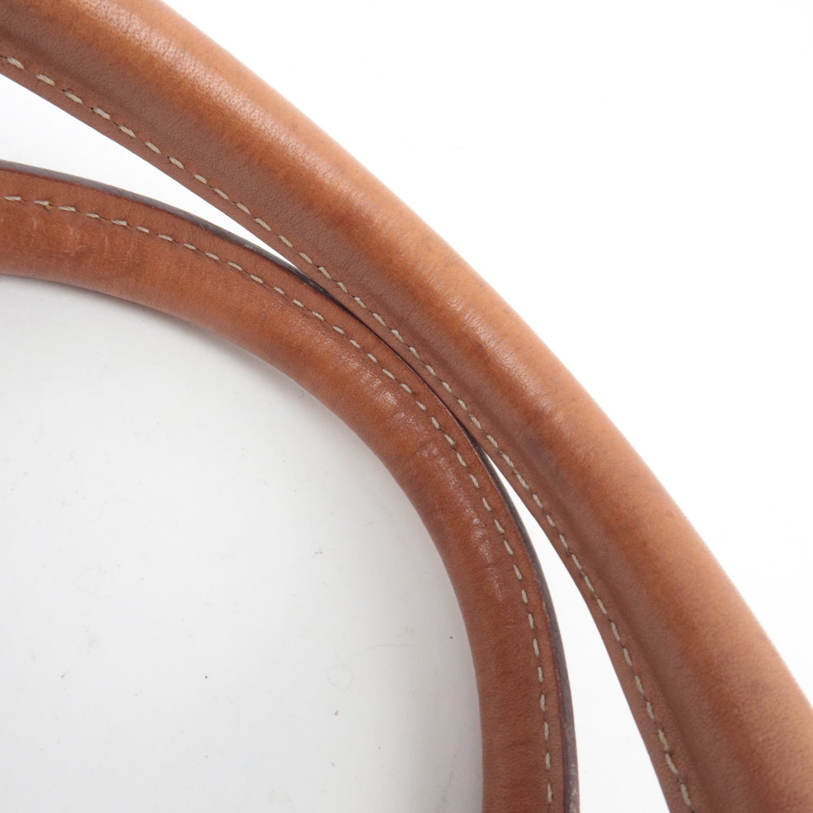 CELINE Macadam PVC Leather Handbag Brown