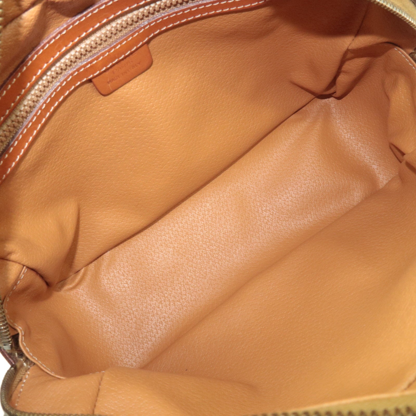 CELINE Macadam PVC Leather Handbag Brown