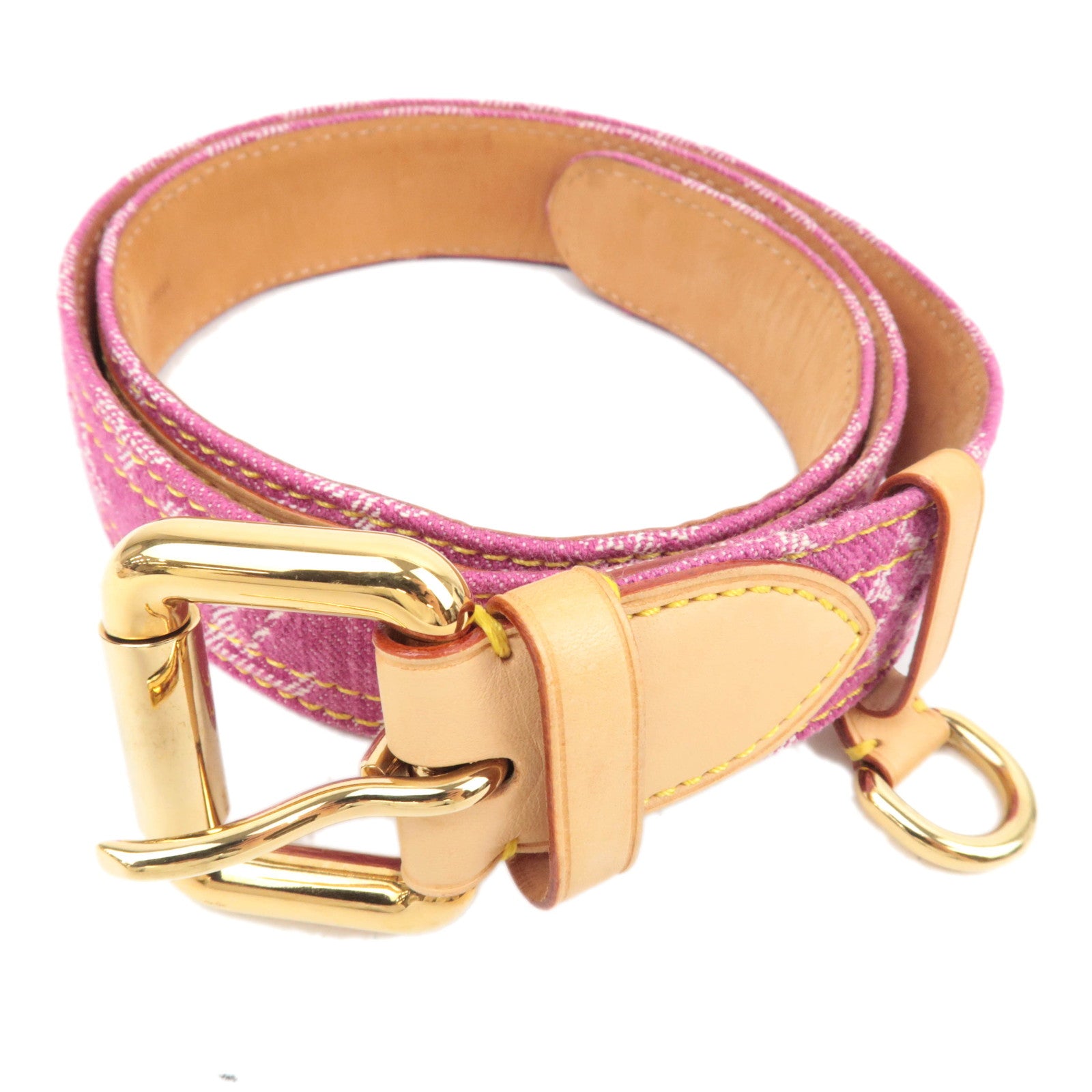Louis Vuitton Monogram Denim Ceinture 80/32 Belt Fuchsia M692587959