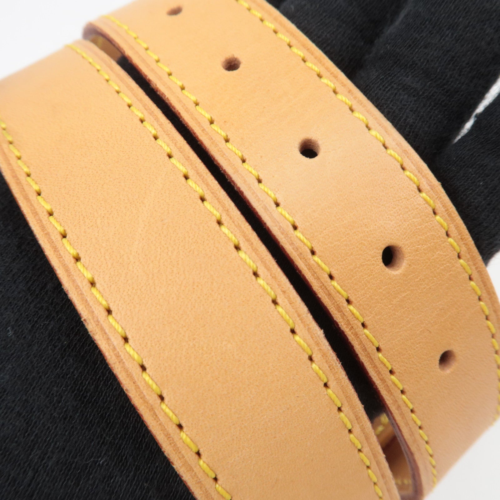 Louis Vuitton Leather Shoulder Strap For Keepall Bag Beige