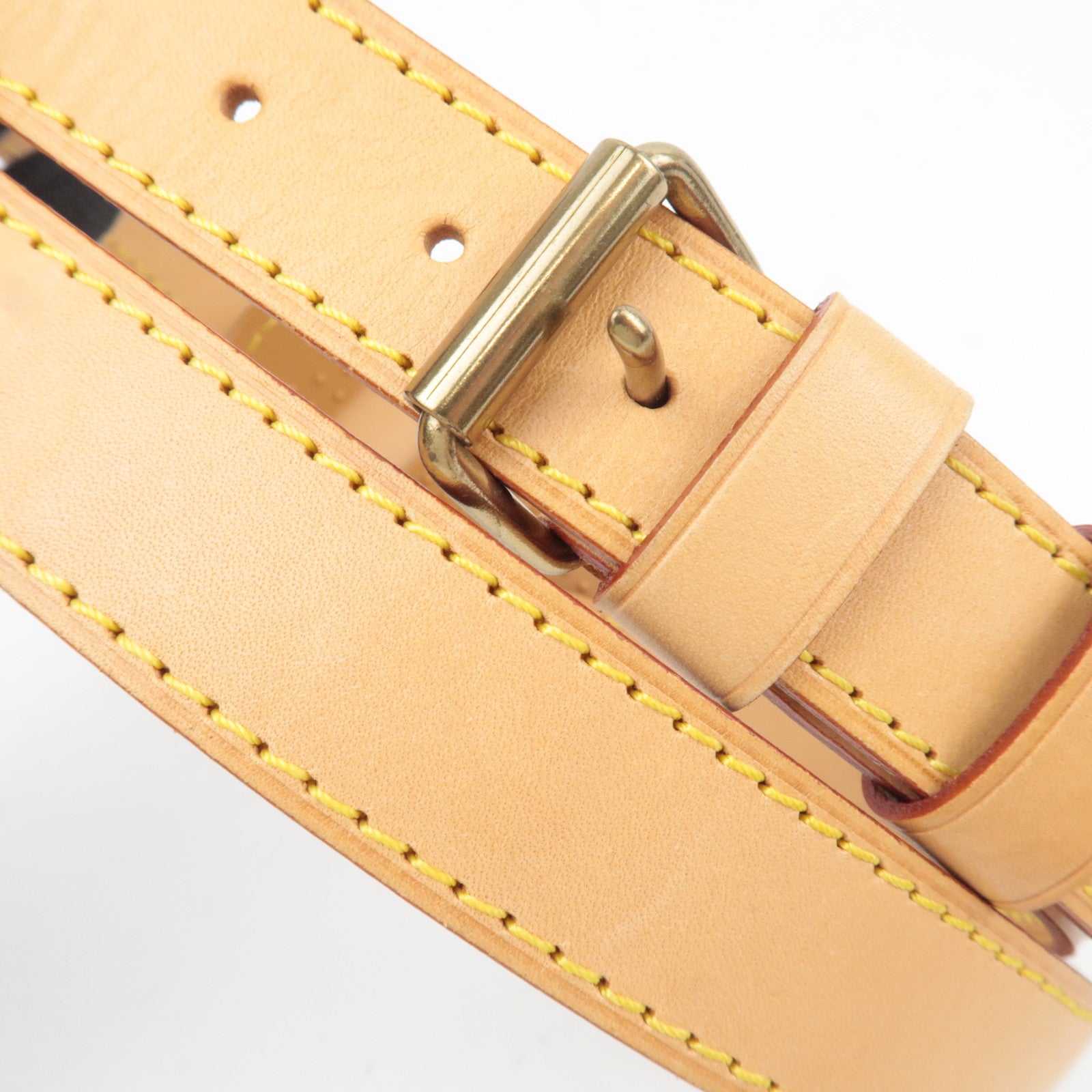 Louis Vuitton Leather Shoulder Strap For Keepall Bag Beige