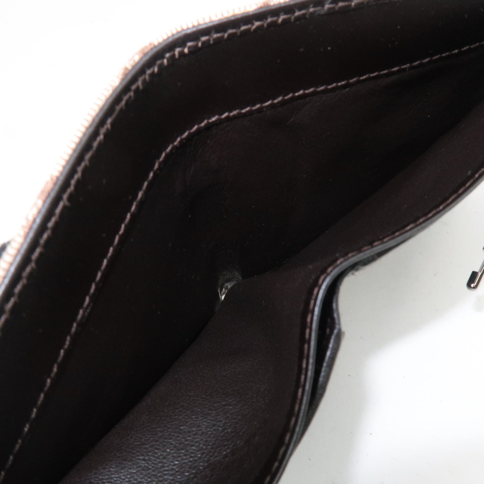 GUCCI Jackie Sherry GG Canvas Wallet Beige Brown 05474