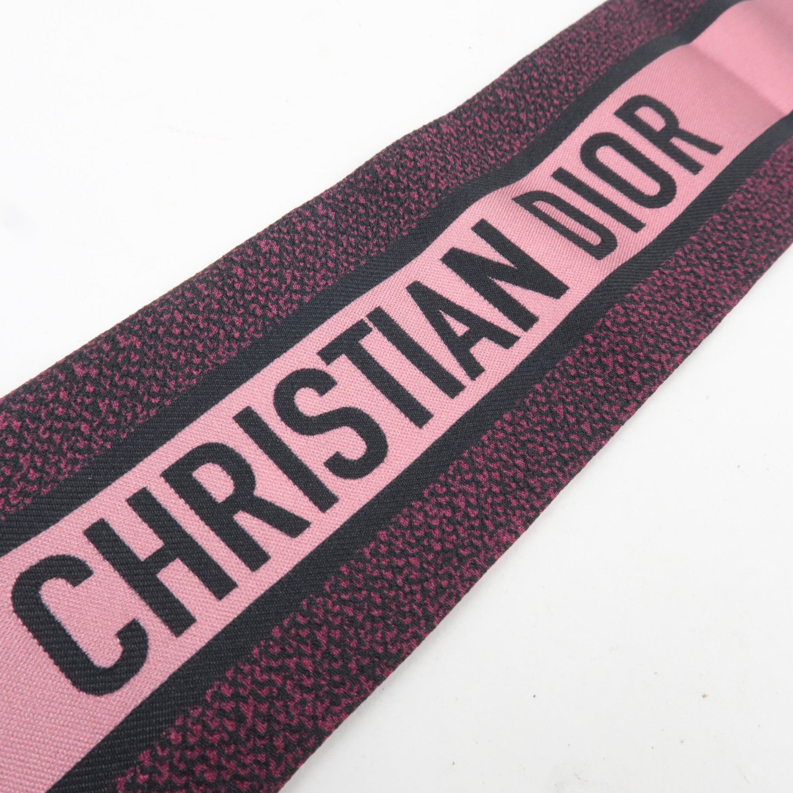 Christian Dior Mitzah Twilly Scarf Leopard Print 100% Silk Red