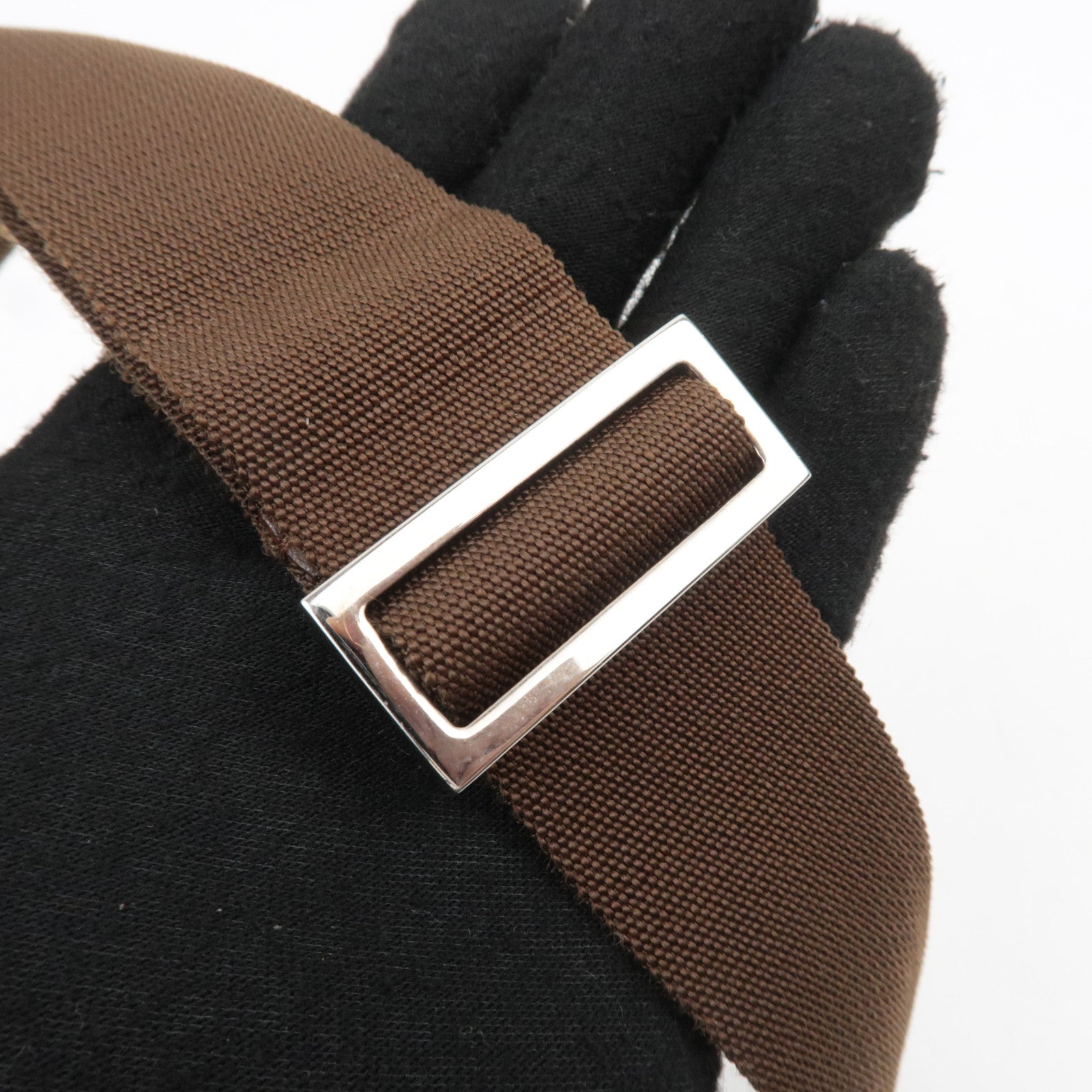 GUCCI GG Canvas Waist Bag Body Bag Beige Brown 92543